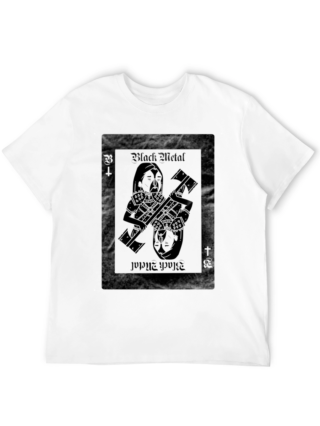 Black Metal Card T-Shirt - Dark Aesthetic Tee
