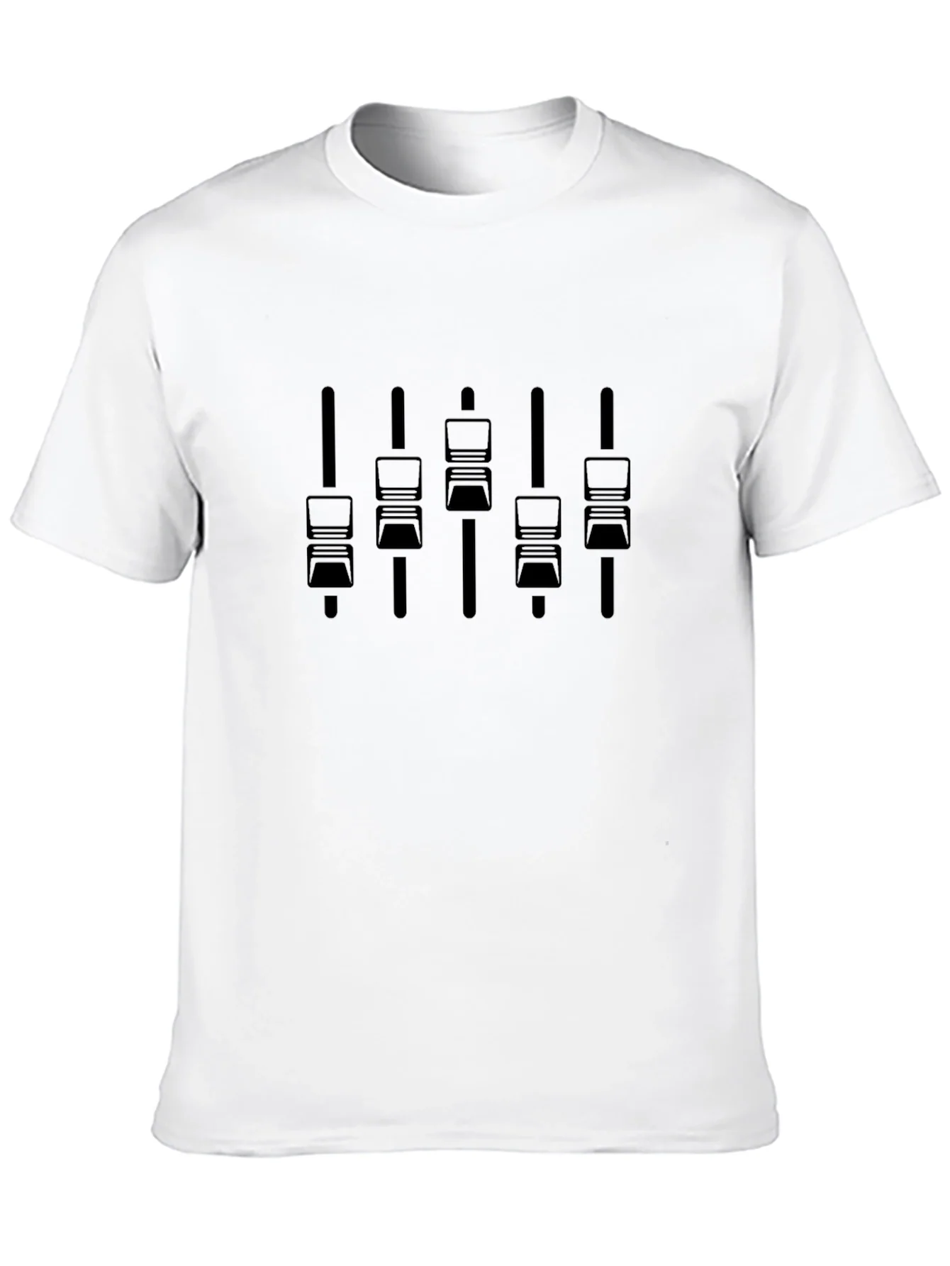 DJ Mixer Console Black Graphic T-Shirt