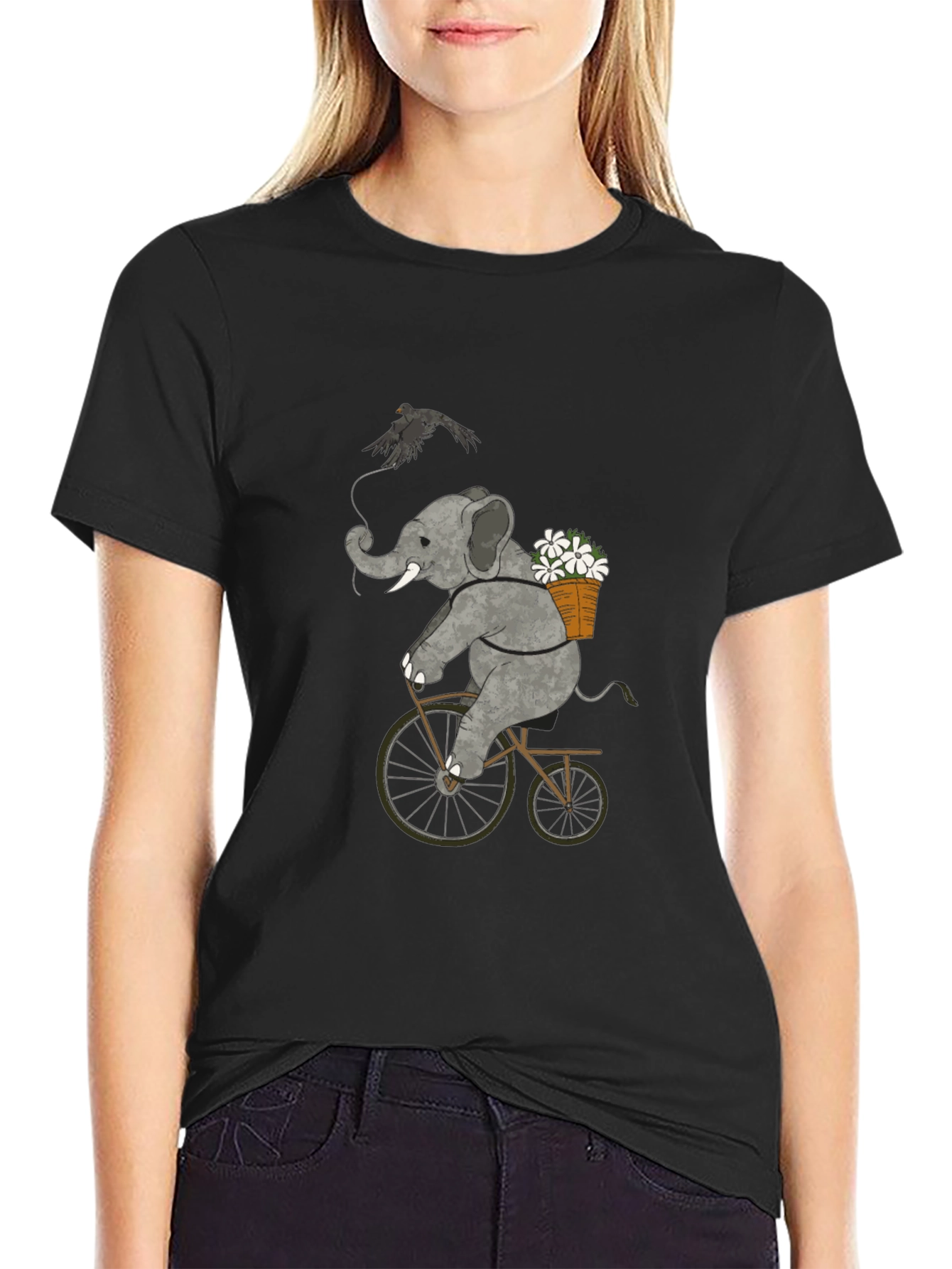 Elephant on Bike T-Shirt