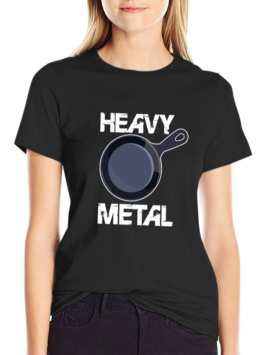 Heavy Metal Pan T-Shirt: Cooking Humor Tee
