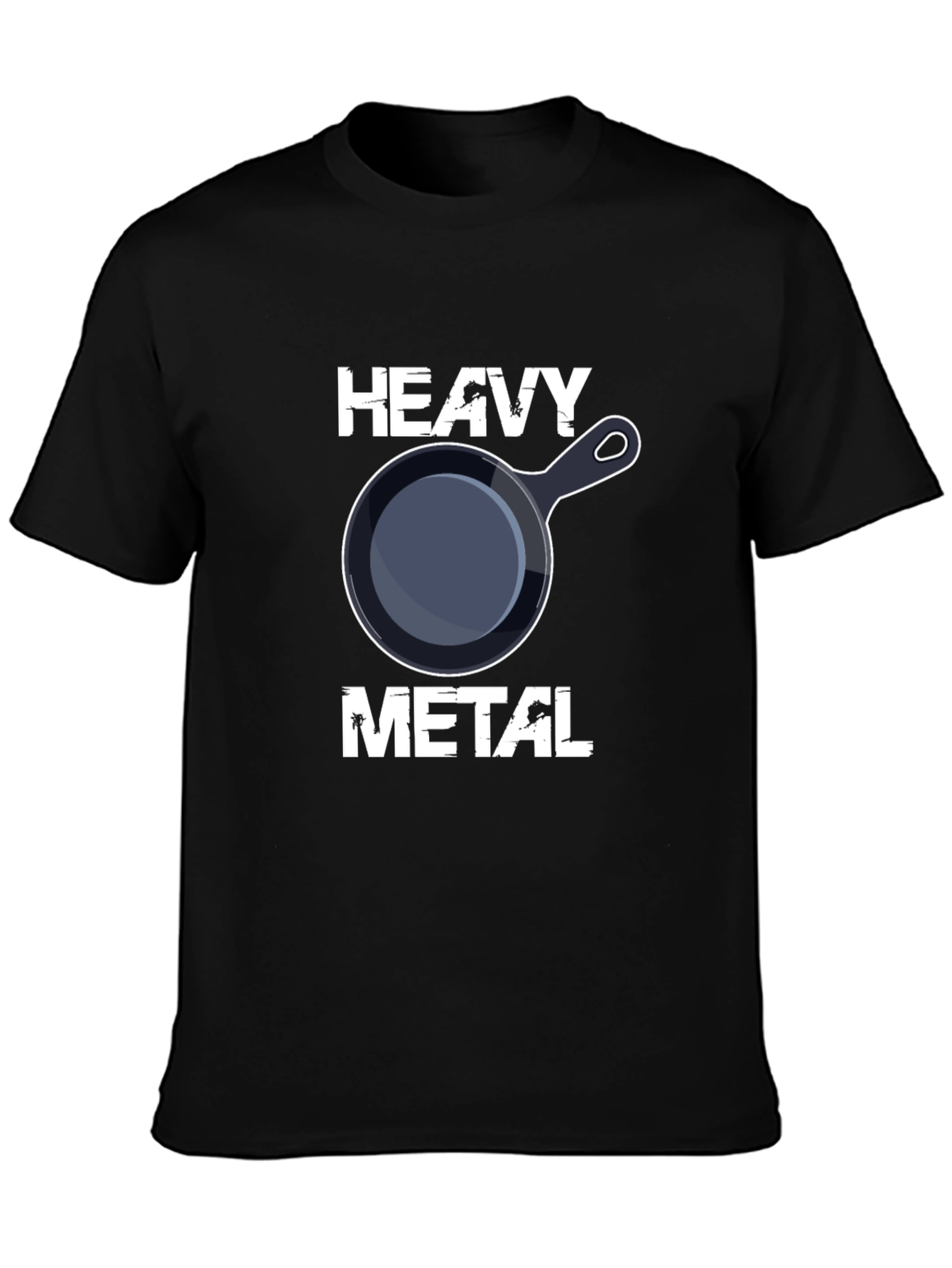 Heavy Metal Pan T-Shirt: Cooking Humor Tee