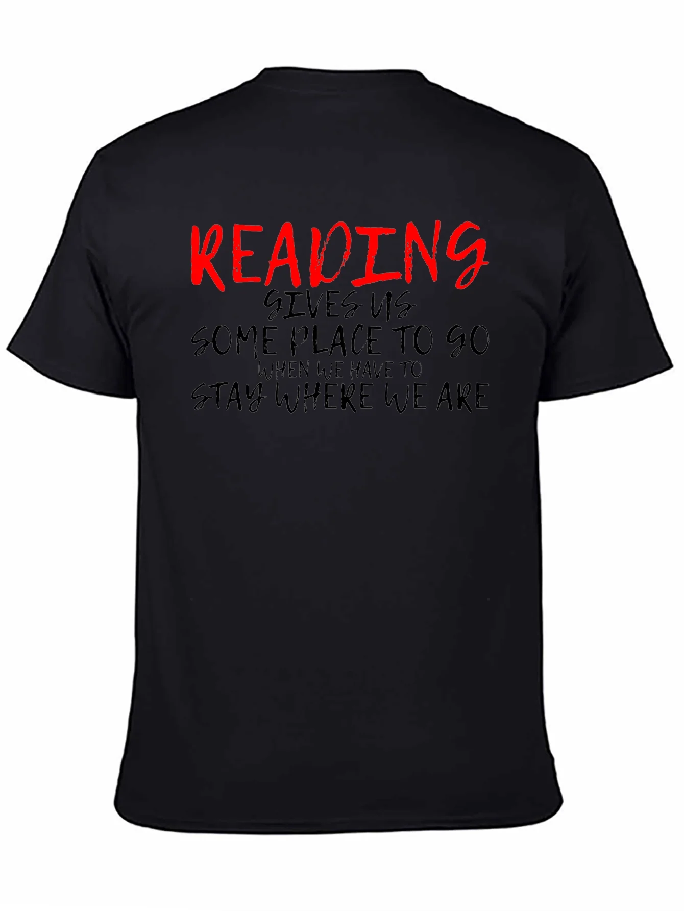 Reading Lover Black Graphic Tee