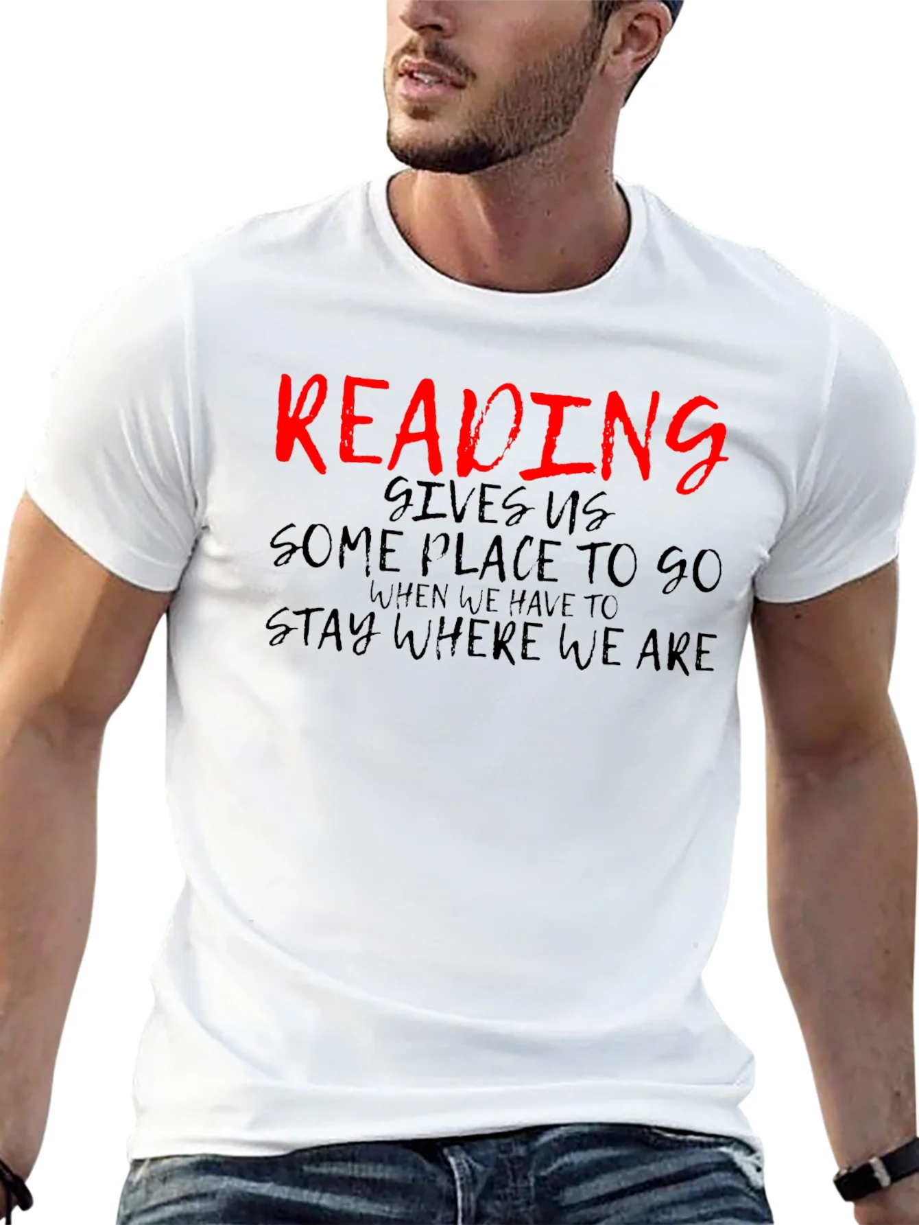 Reading Lover Black Graphic Tee