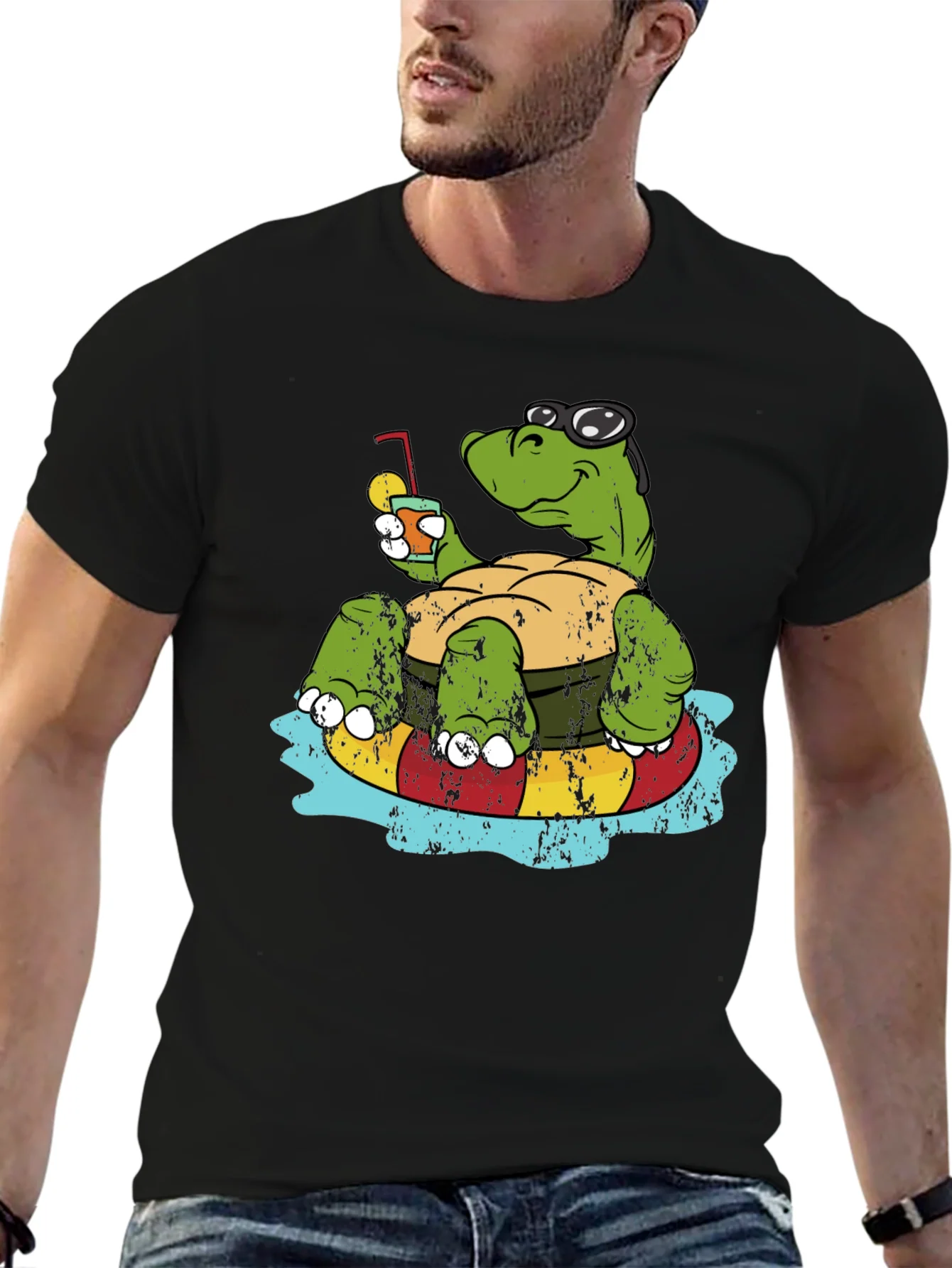 Chill Turtle T-Shirt: Relaxing Beach Vibes