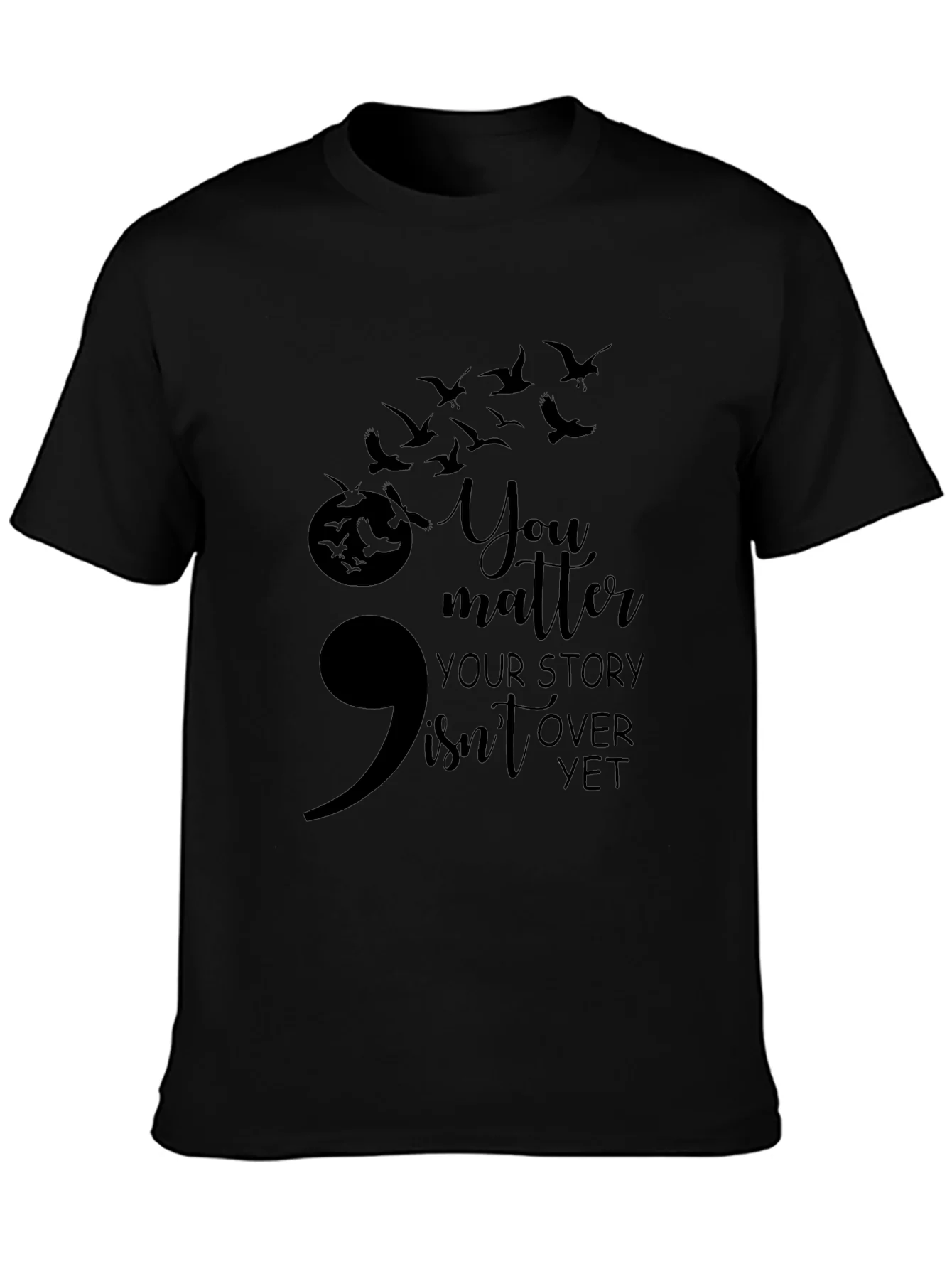Semicolon Suicide Awareness Graphic Tee