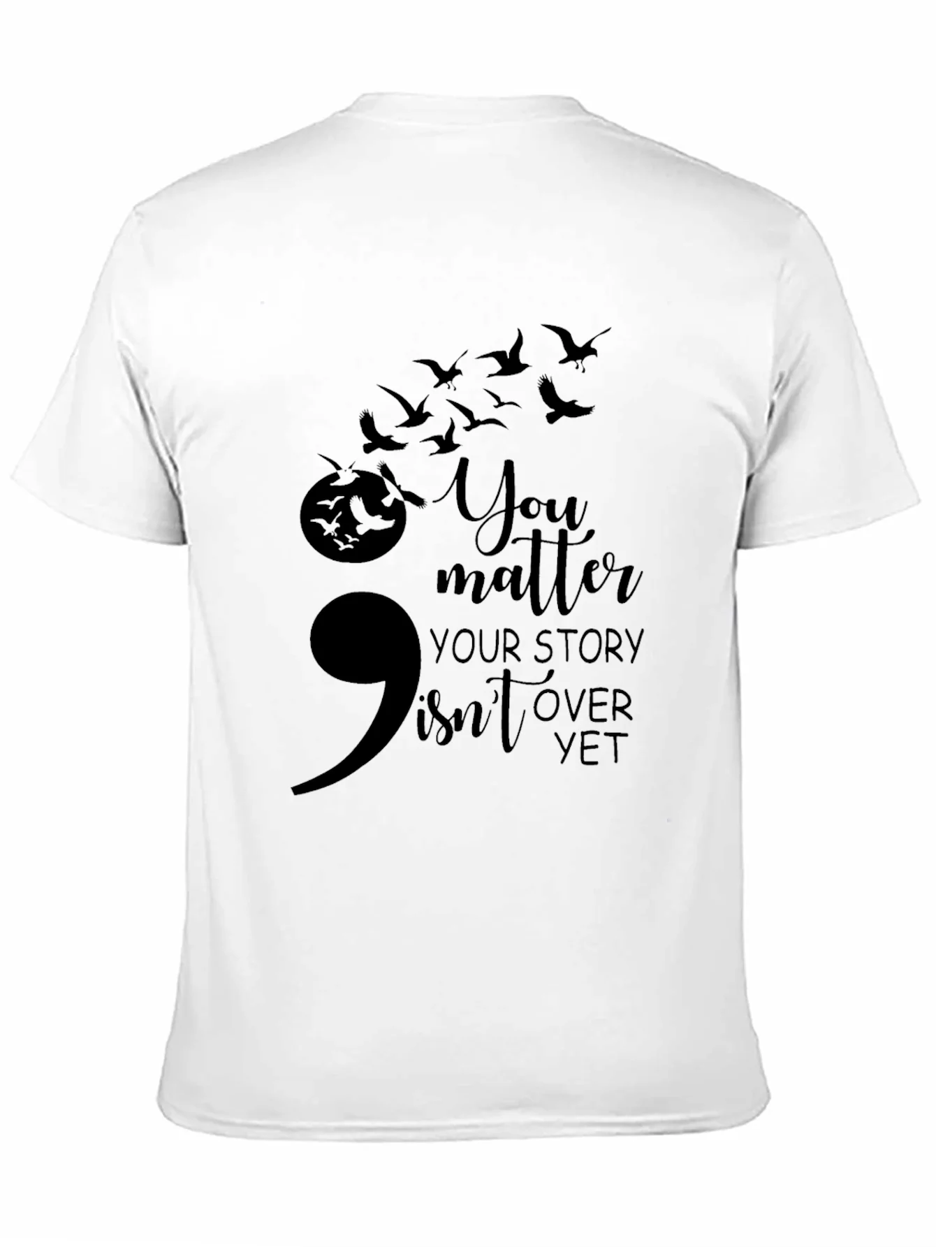 Semicolon Suicide Awareness Graphic Tee