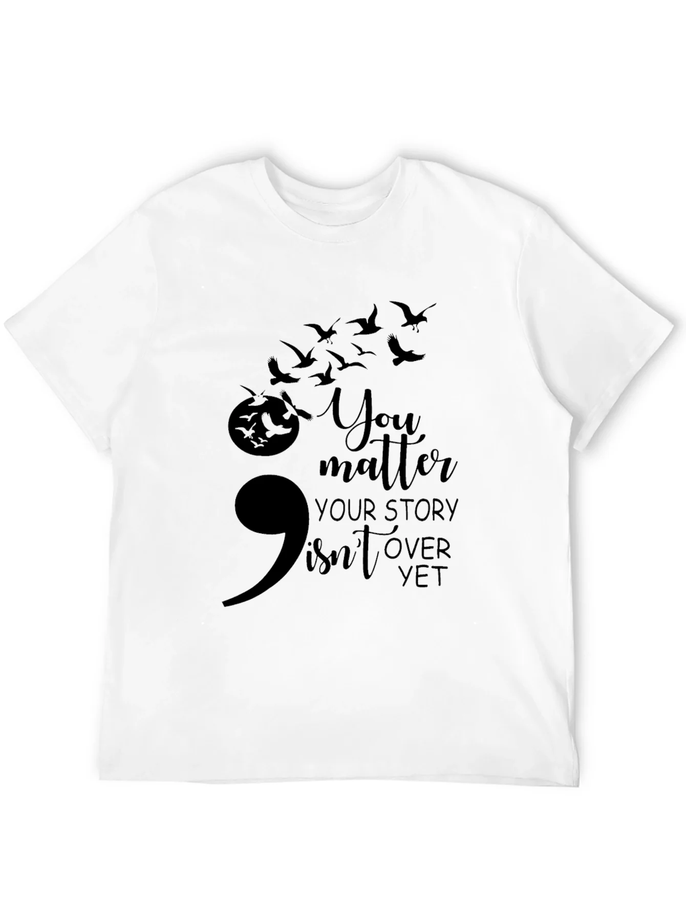Semicolon Suicide Awareness Graphic Tee