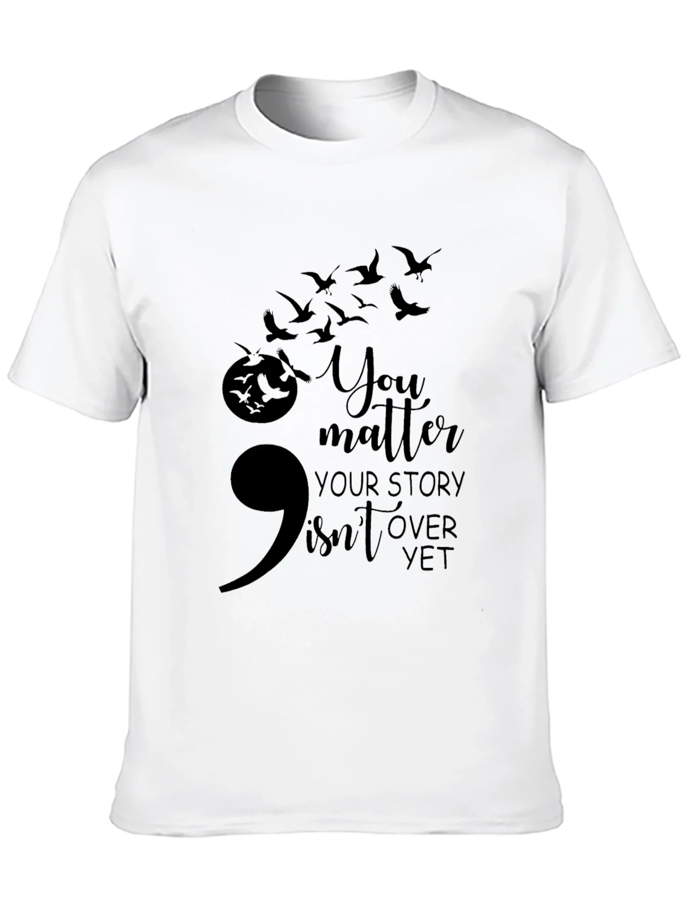 Semicolon Suicide Awareness Graphic Tee
