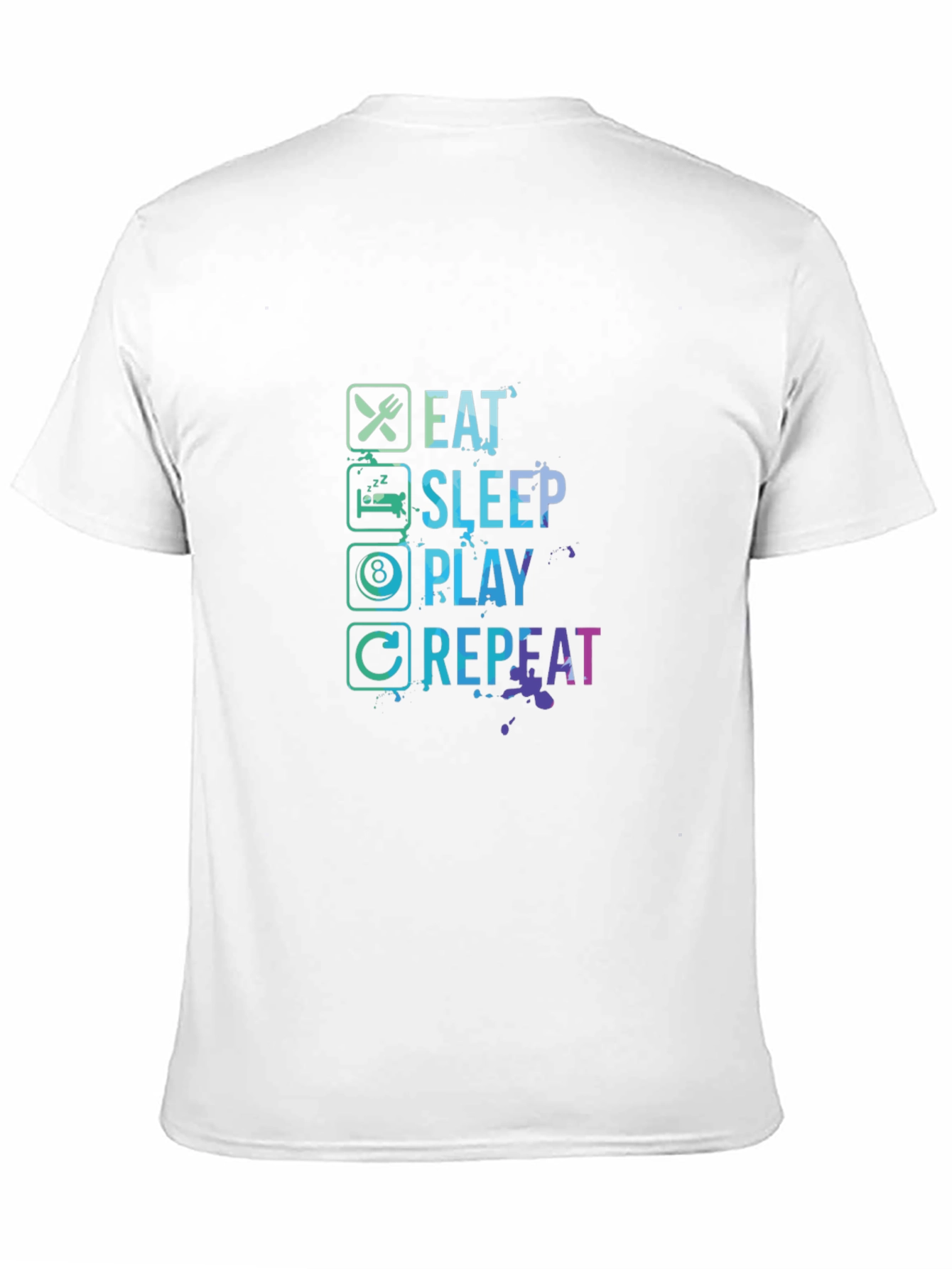 Eat Sleep Play Repeat Gamer Graphic Tee