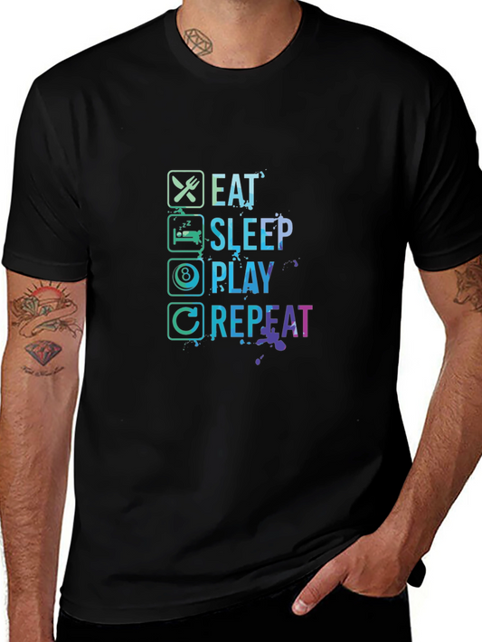 Eat Sleep Play Repeat Gamer Graphic Tee