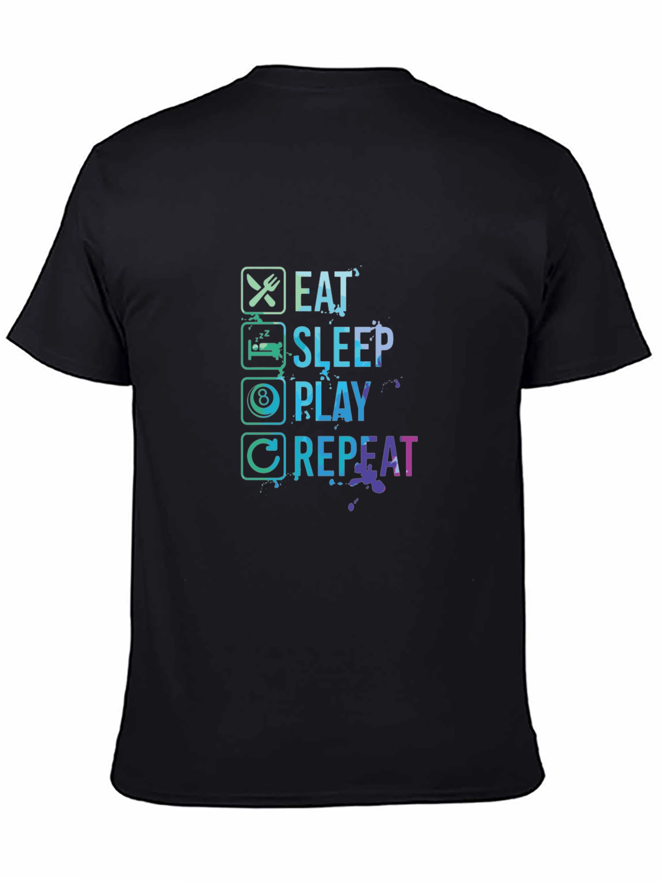 Eat Sleep Play Repeat Gamer Graphic Tee