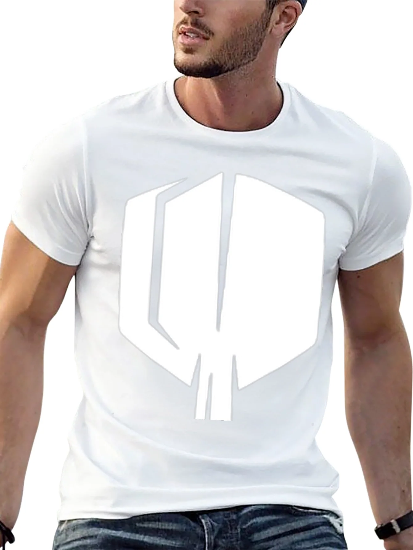 Modern Geometric T-Shirt - Black