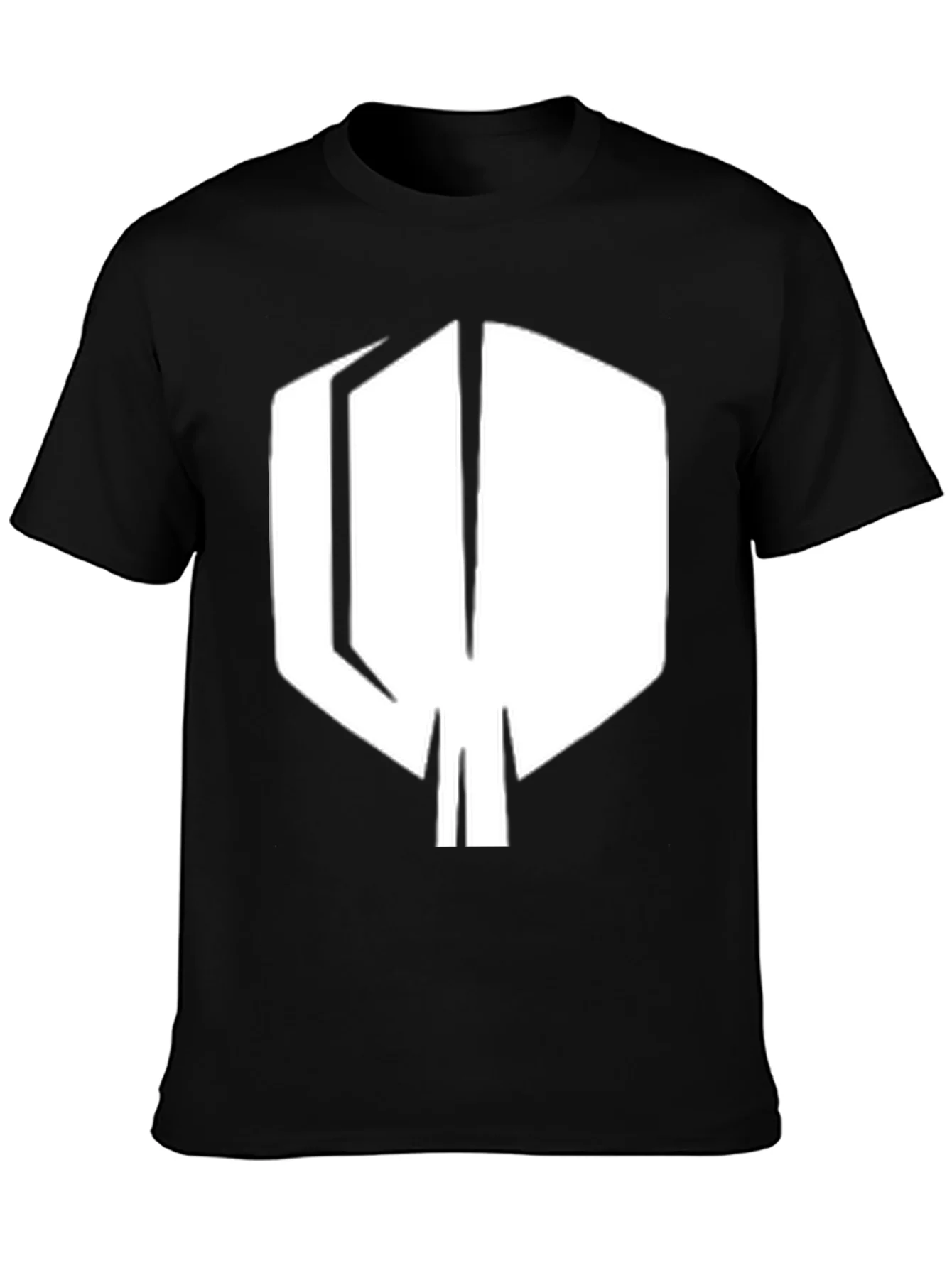 Modern Geometric T-Shirt - Black