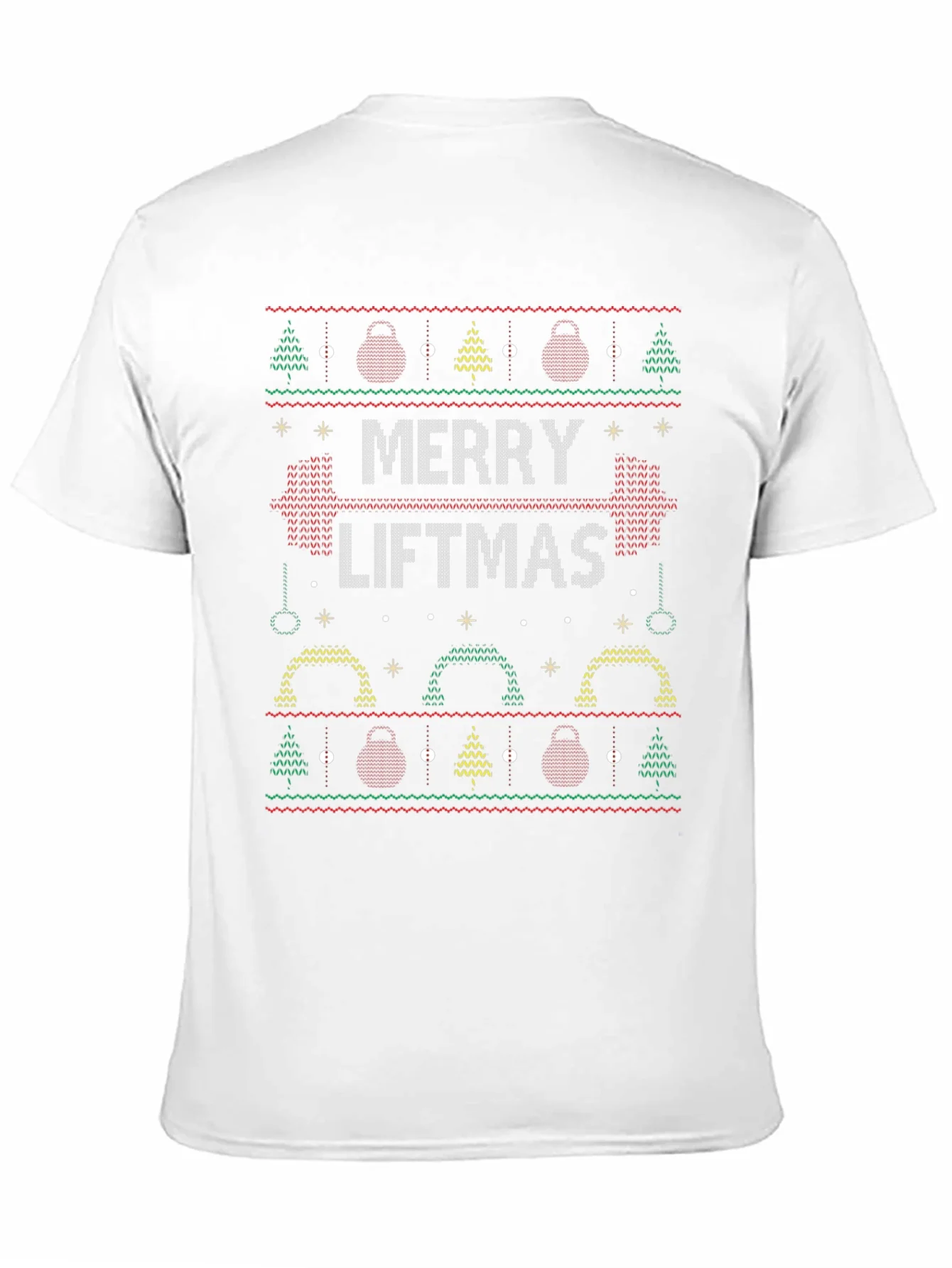 Merry Liftmas Holiday T-Shirt - Ugly Sweater Style