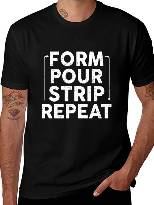Form Pour Strip Repeat T-Shirt