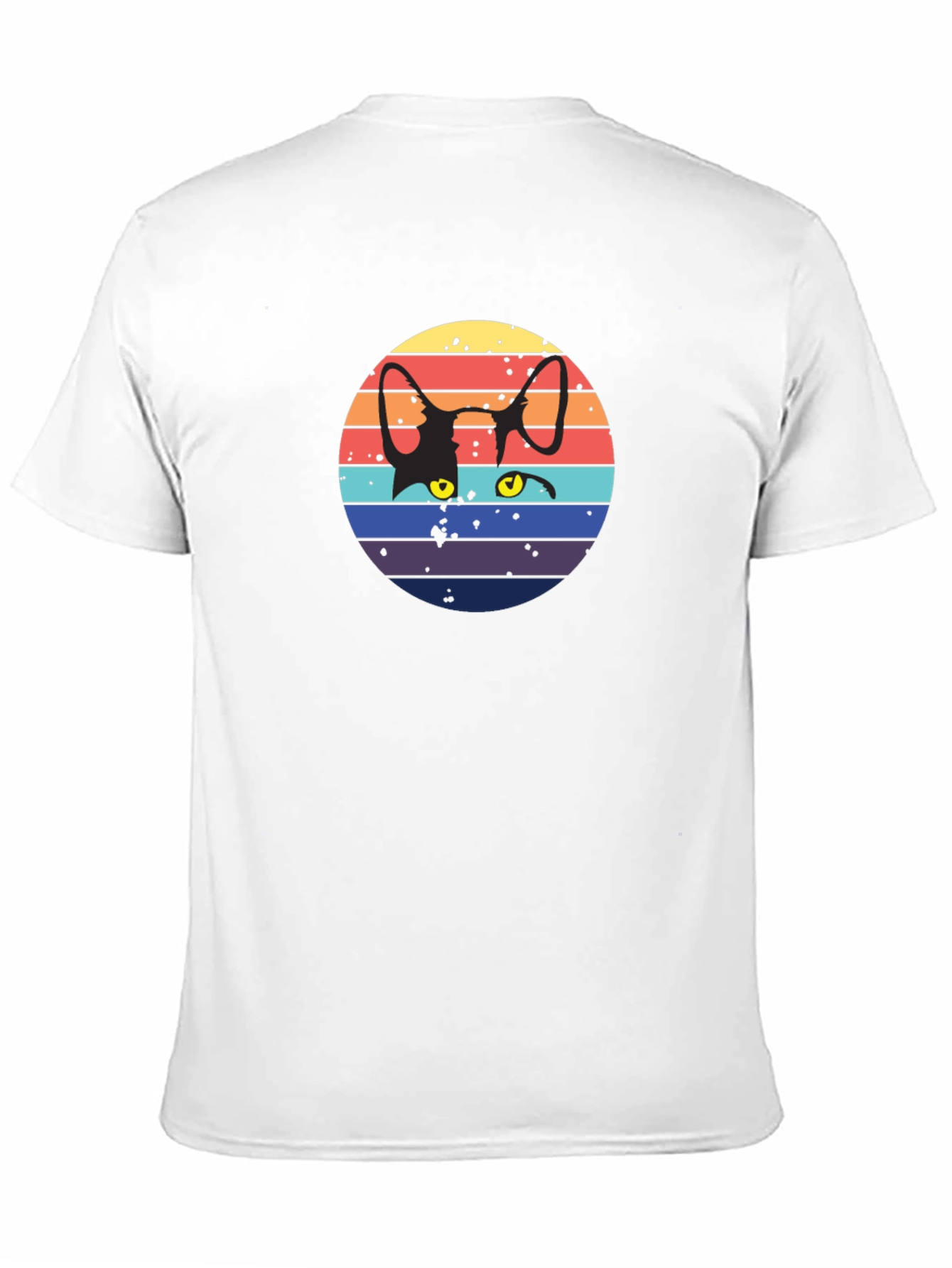 Retro Cat Silhouette T-Shirt