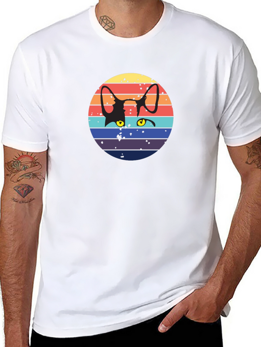 Retro Cat Silhouette T-Shirt