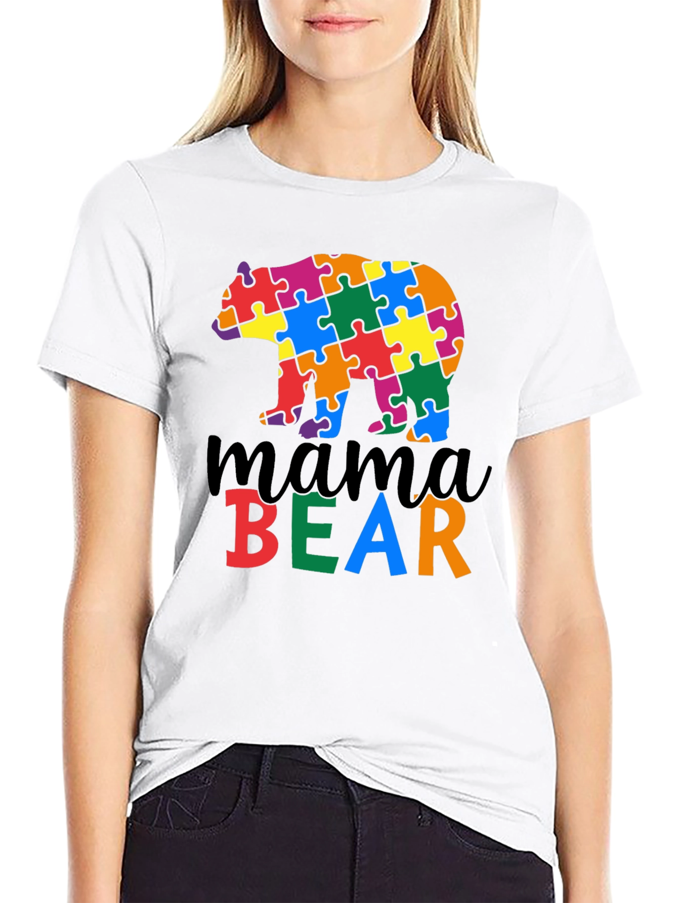 Mama Bear Autism Awareness T-Shirt