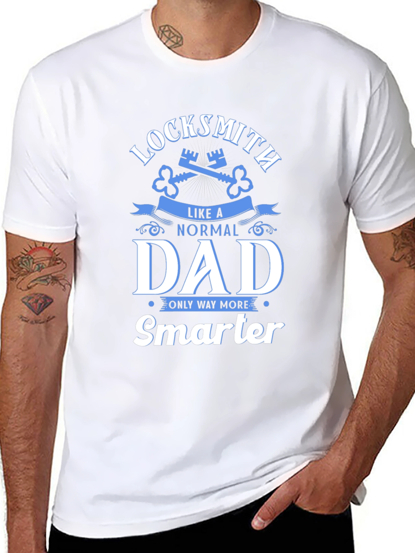 Locksmith Dad T-Shirt - Smarter Than Normal!