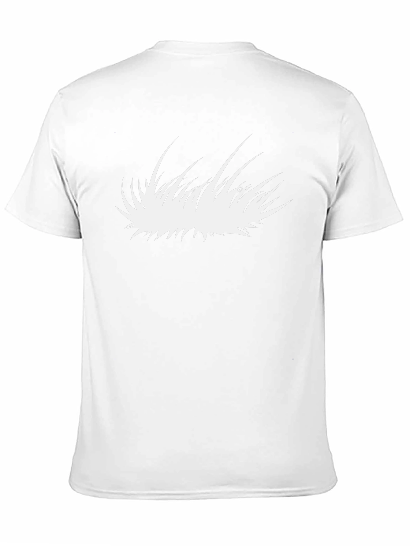 Graphic Tee - Abstract White Blade of Grass Design