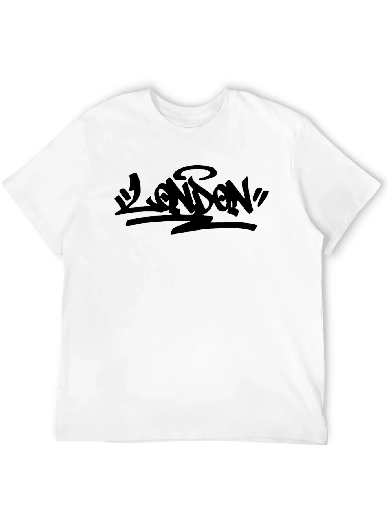 London Graffiti Style Black T-Shirt