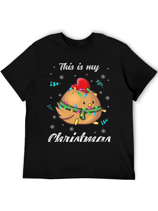 Christmas Chicken T-Shirt Holiday Tee