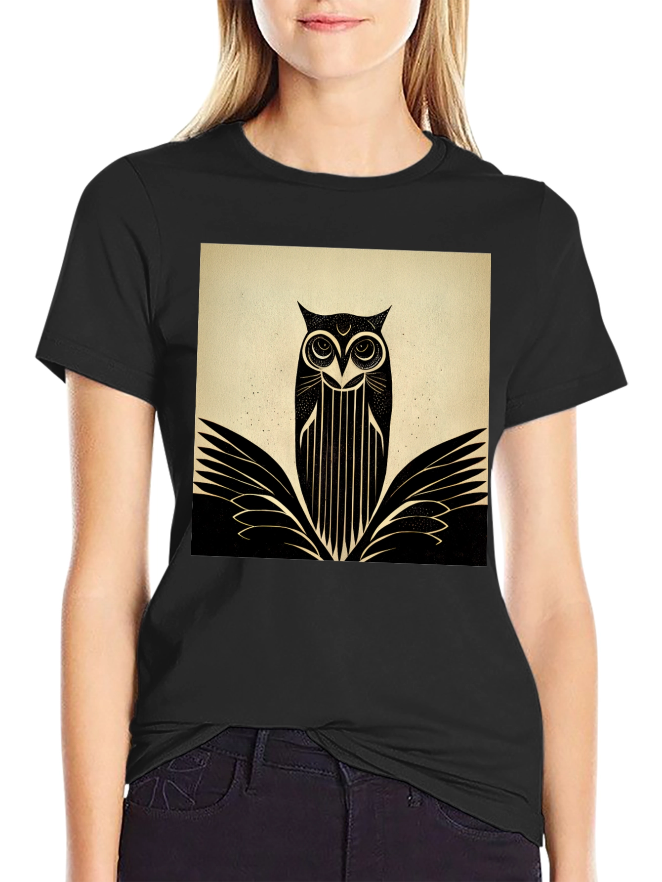 Art Deco Owl T-Shirt