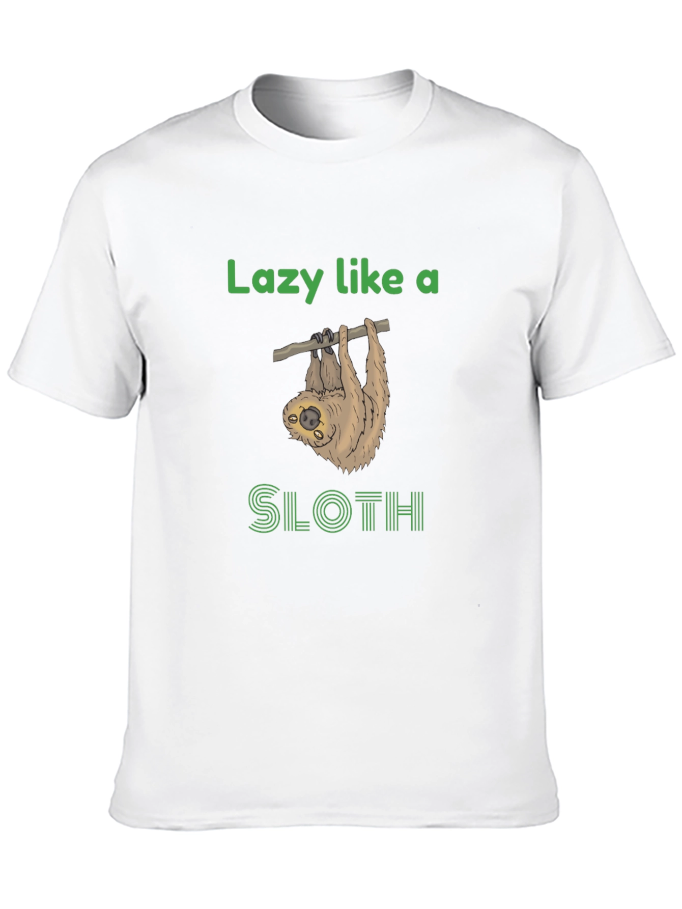Lazy Sloth Graphic Tee - Funny Novelty T-Shirt