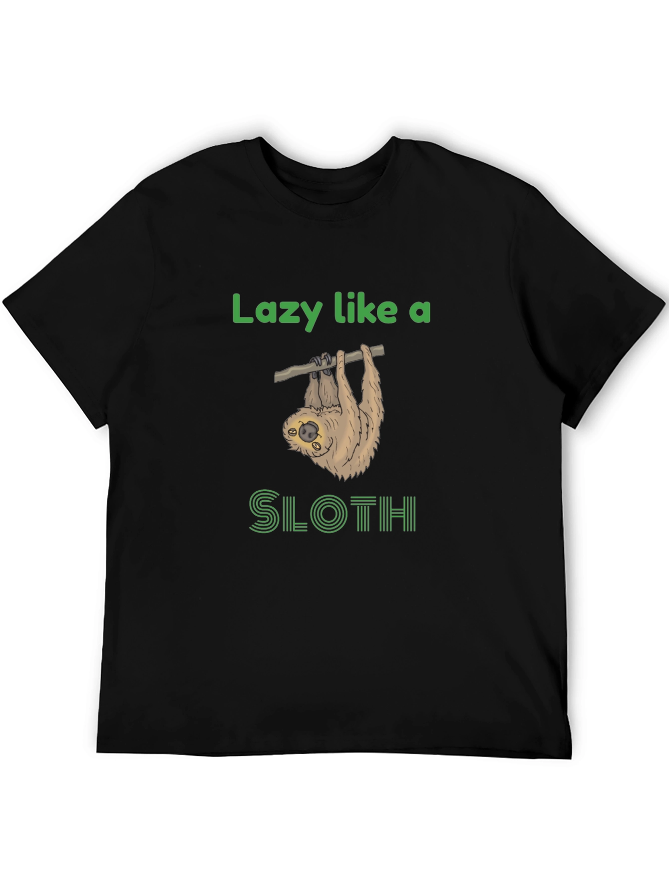 Lazy Sloth Graphic Tee - Funny Novelty T-Shirt