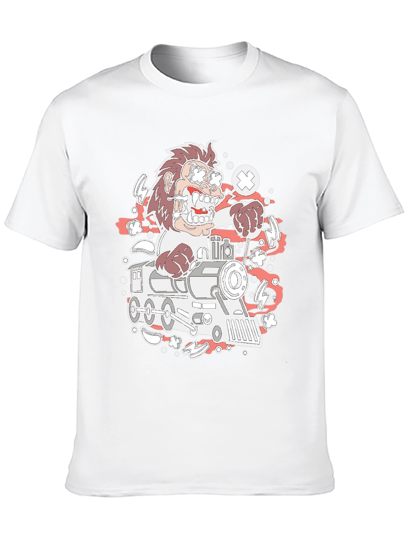 Cartoon Train Ride T-Shirt