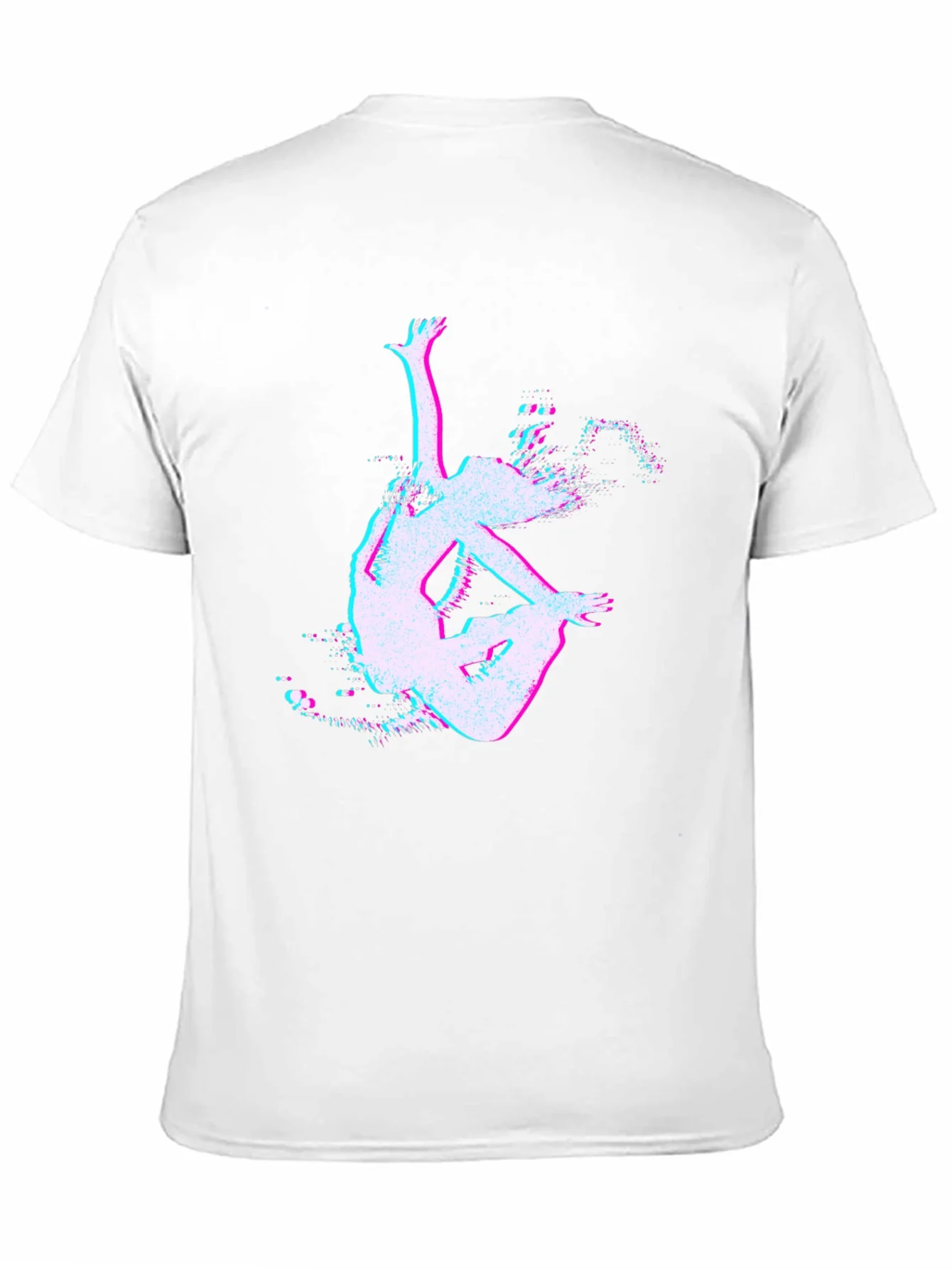 Glitch Art Black T-Shirt - Unique Design
