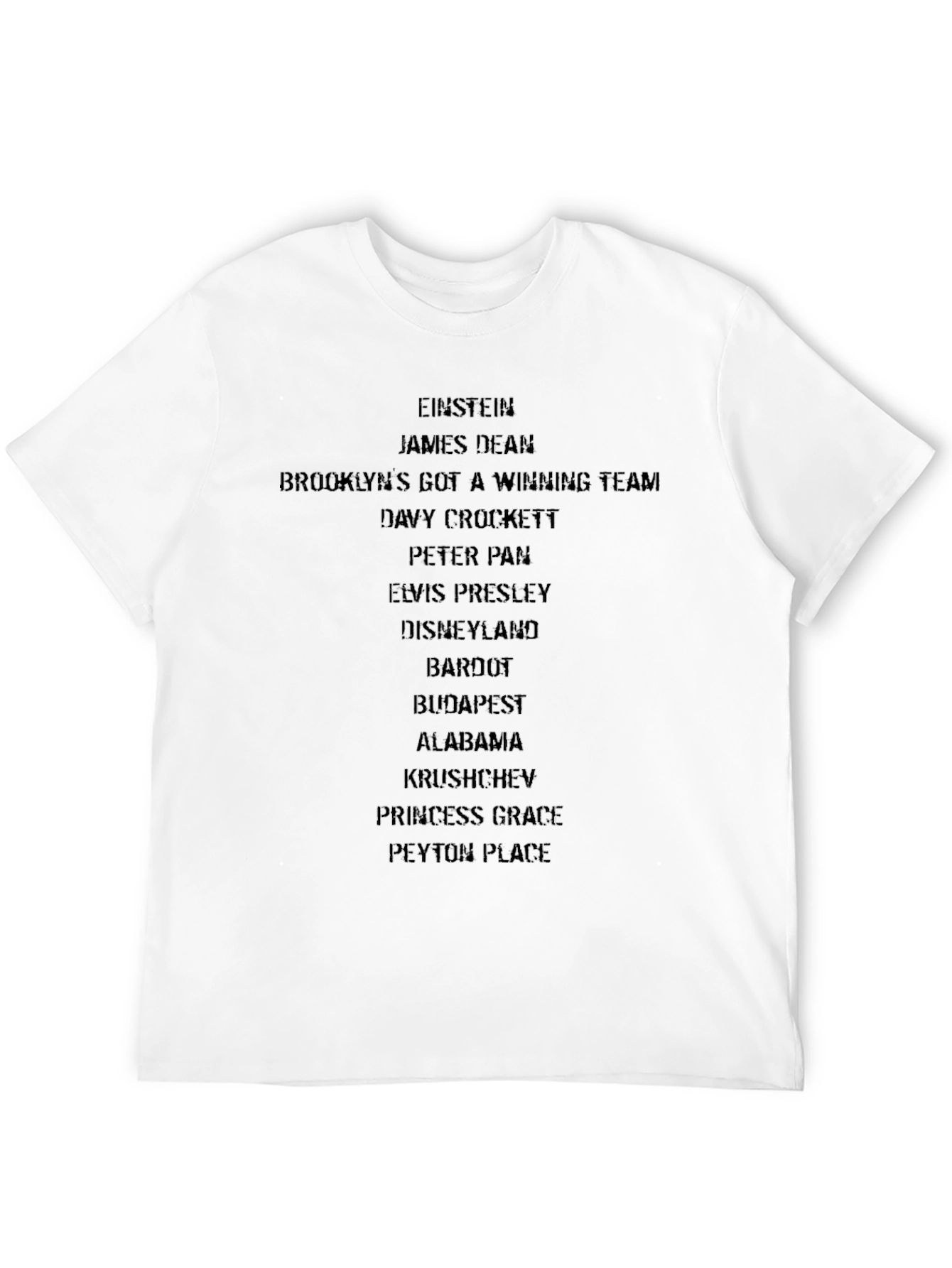 Crossword Tee: Einstein Dean Brooklyn
