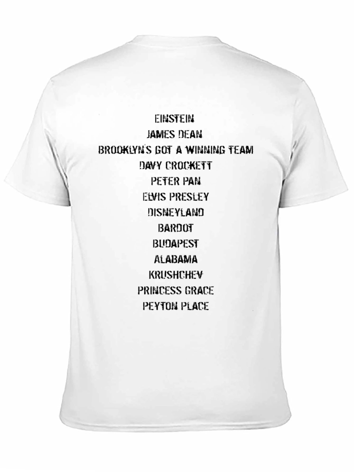 Crossword Tee: Einstein Dean Brooklyn