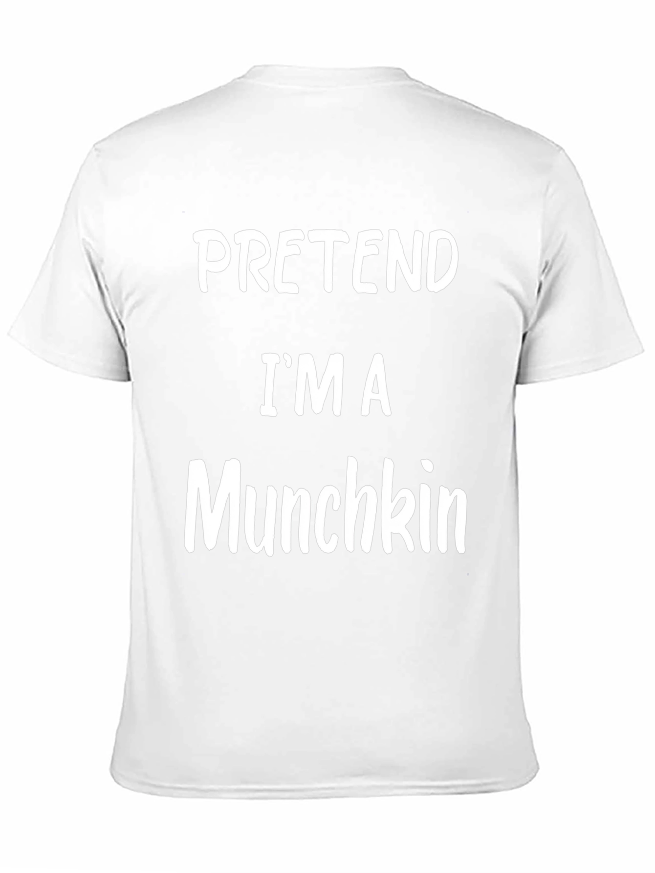 Pretend Im A Munchkin Black Cotton T-Shirt