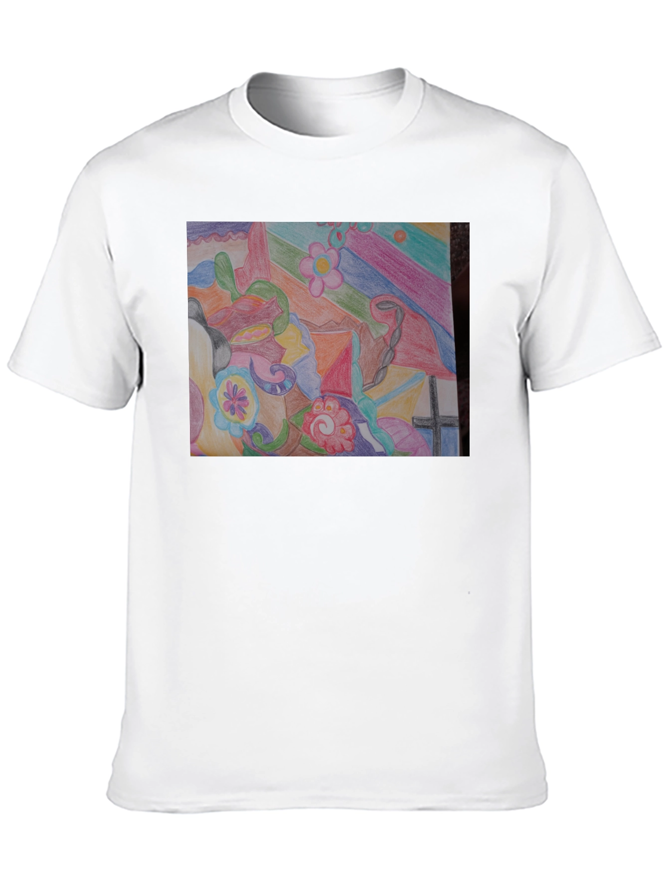 Abstract Art Graphic Tee - Unisex Black T-Shirt