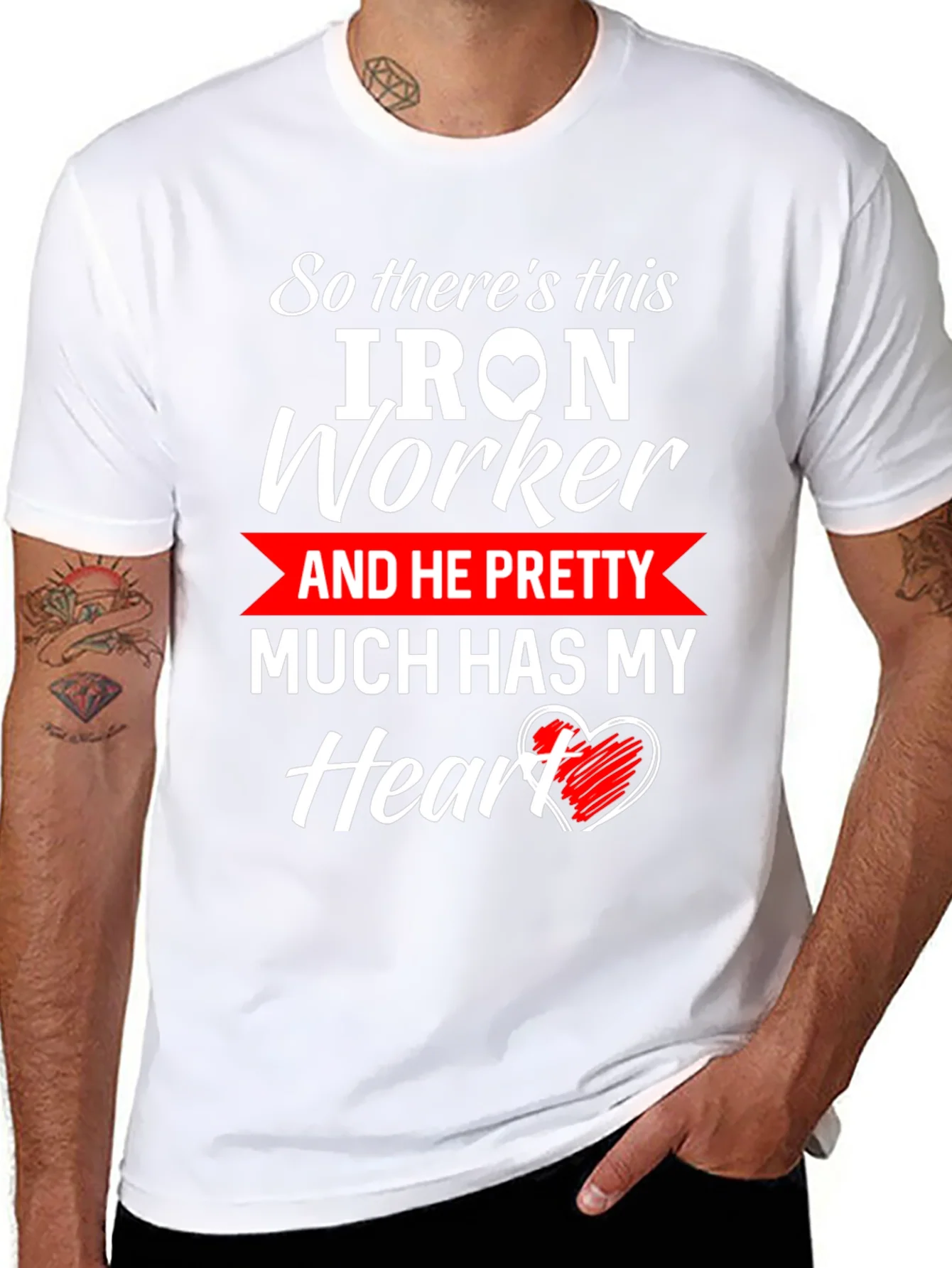 Iron Worker Heart T-Shirt: Love & Labor