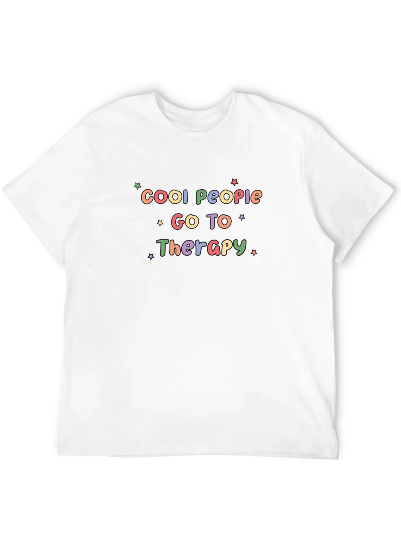 Cool People Go To Therapy Black Tee