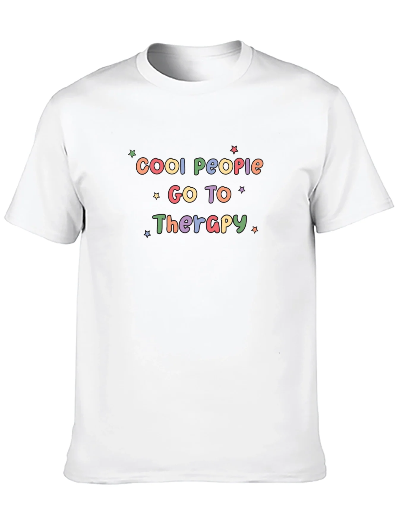 Cool People Go To Therapy Black Tee