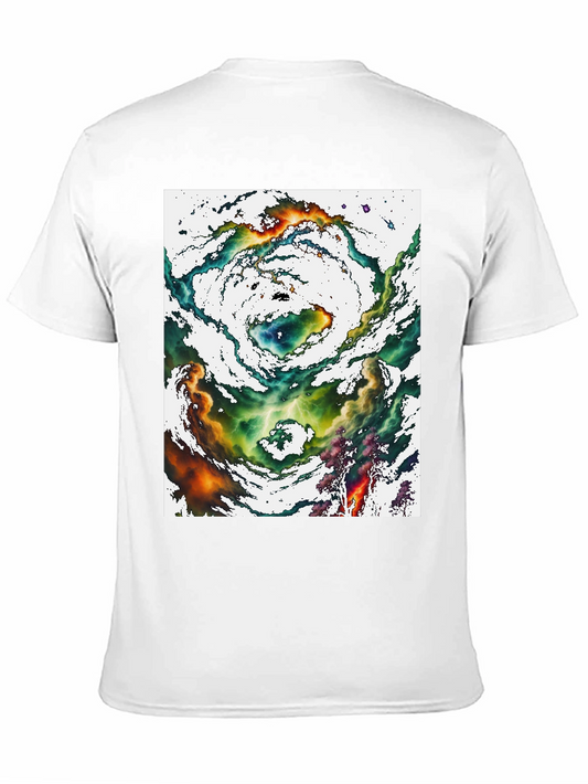 Nebula Graphic Tee - Cosmic Swirl Design
