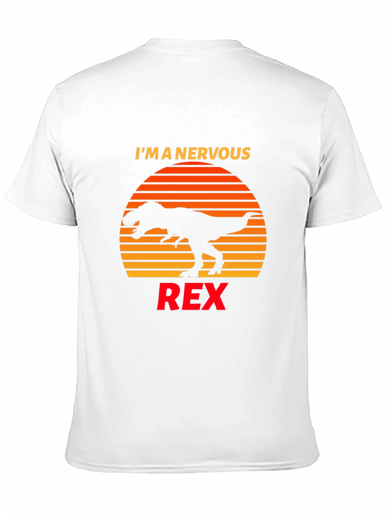 Nervous Rex T-Shirt Dinosaur Graphic Tee