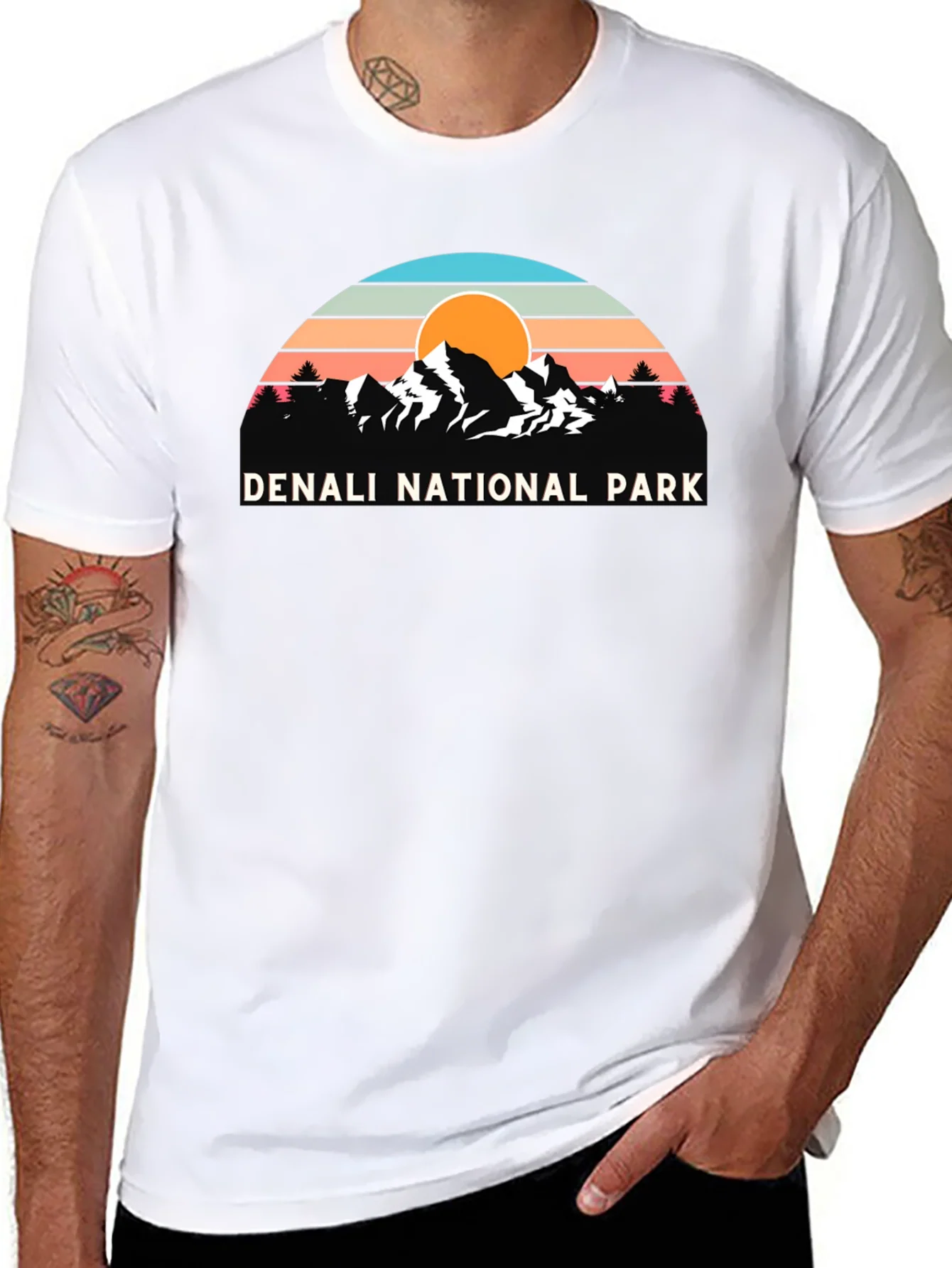 Denali National Park Retro Graphic T-Shirt