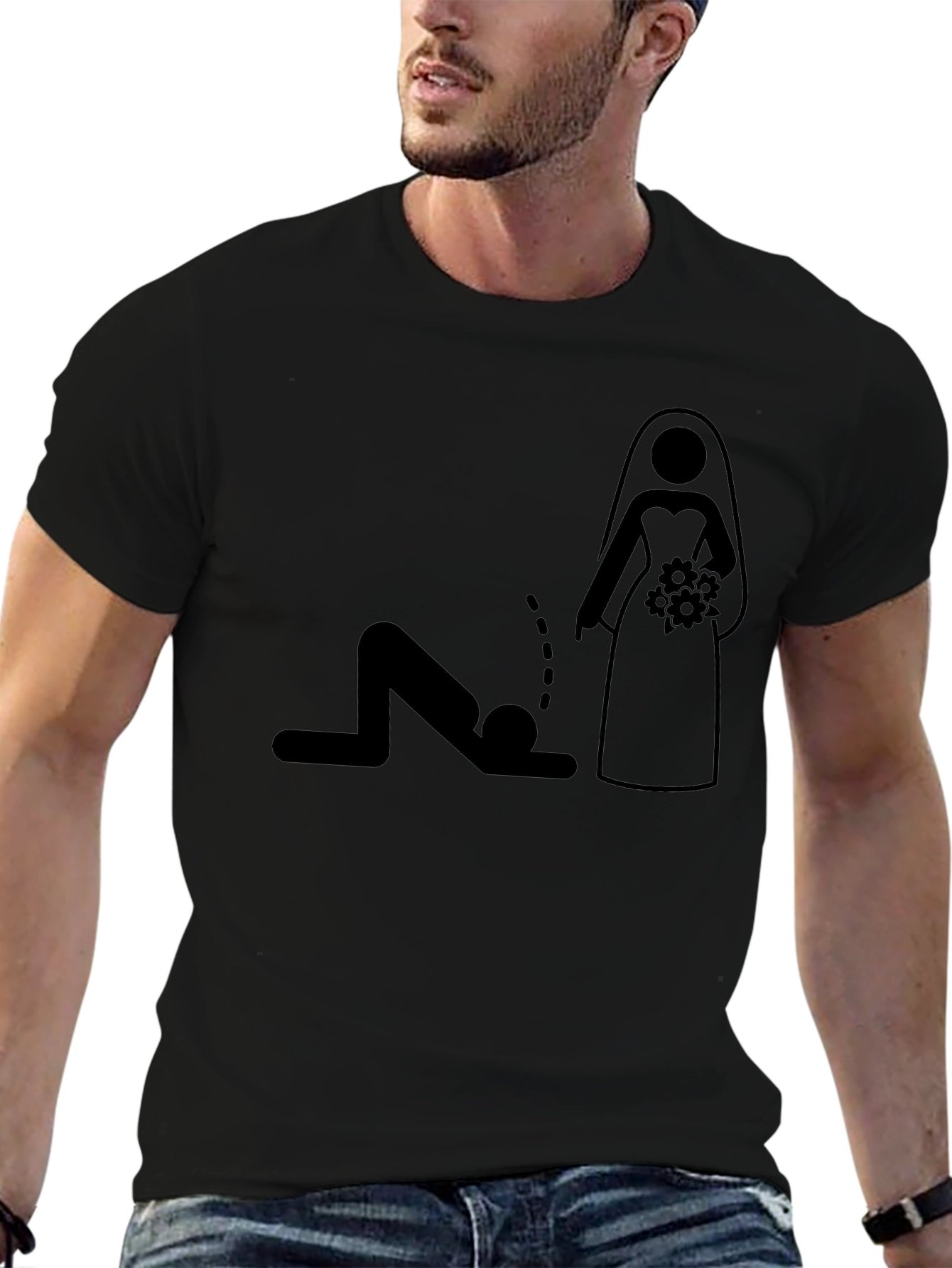 Funny Groom Stick Figure T-Shirt