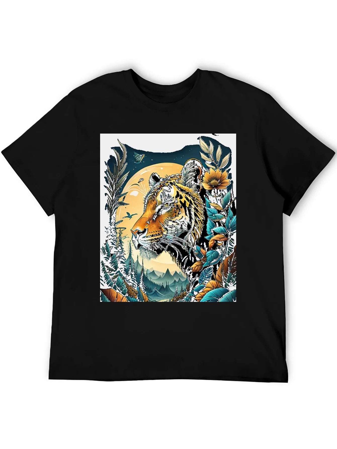 Tiger Graphic Tee - Nature Inspired Design