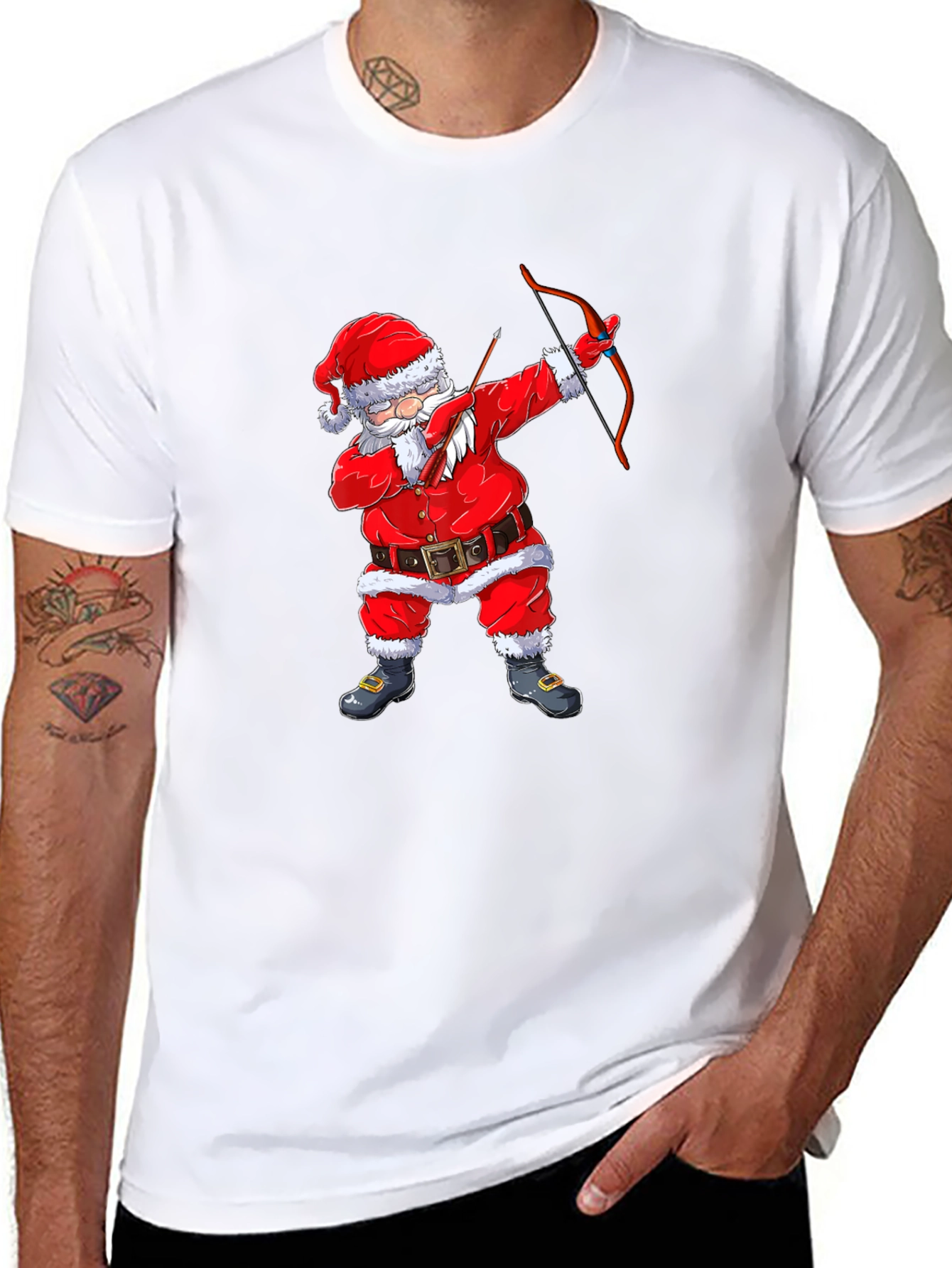 Santa Dabbing Archer T-Shirt - Holiday Cheer