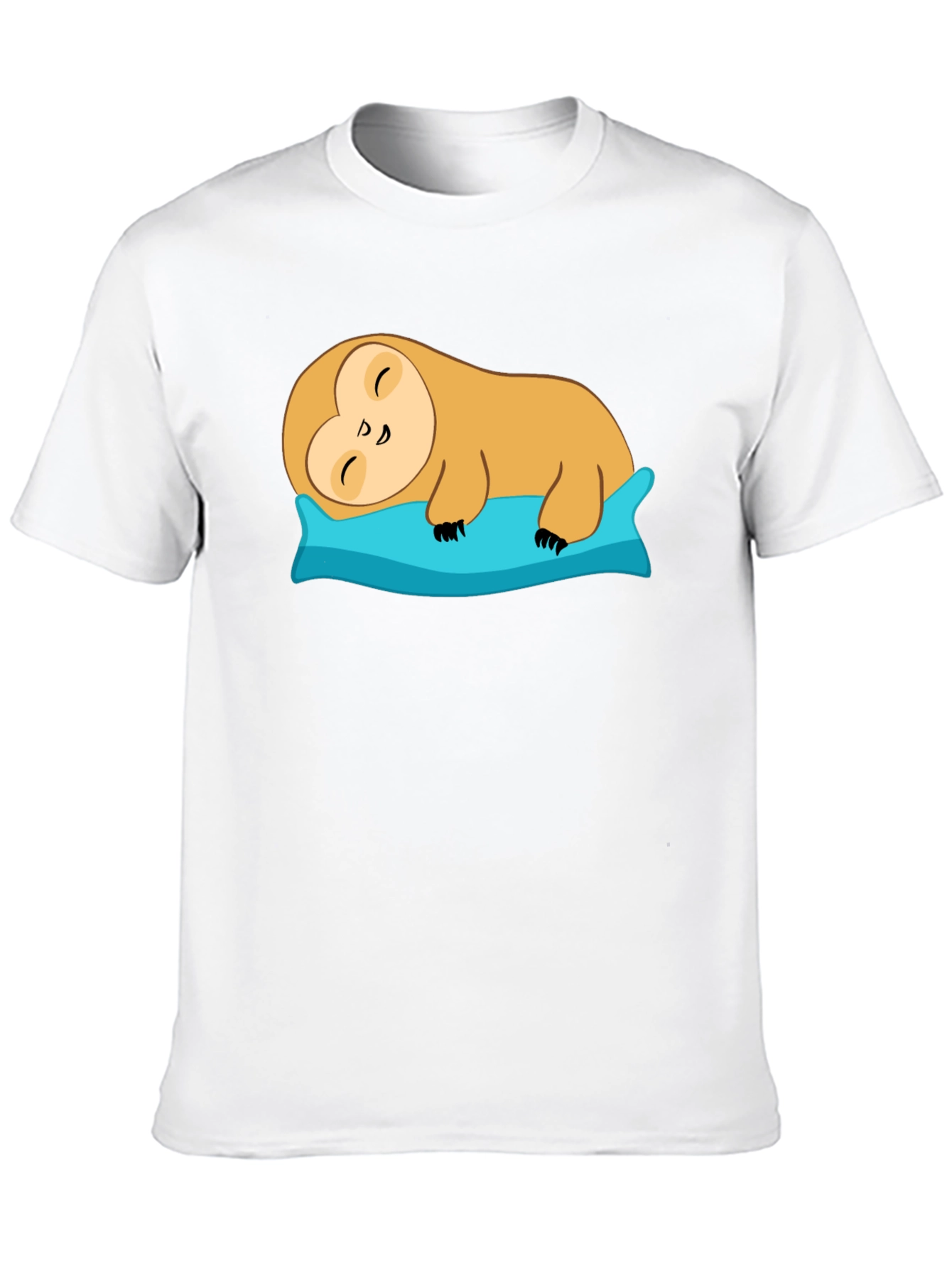 Sleeping Sloth Graphic Tee - Soft Cotton Comfort