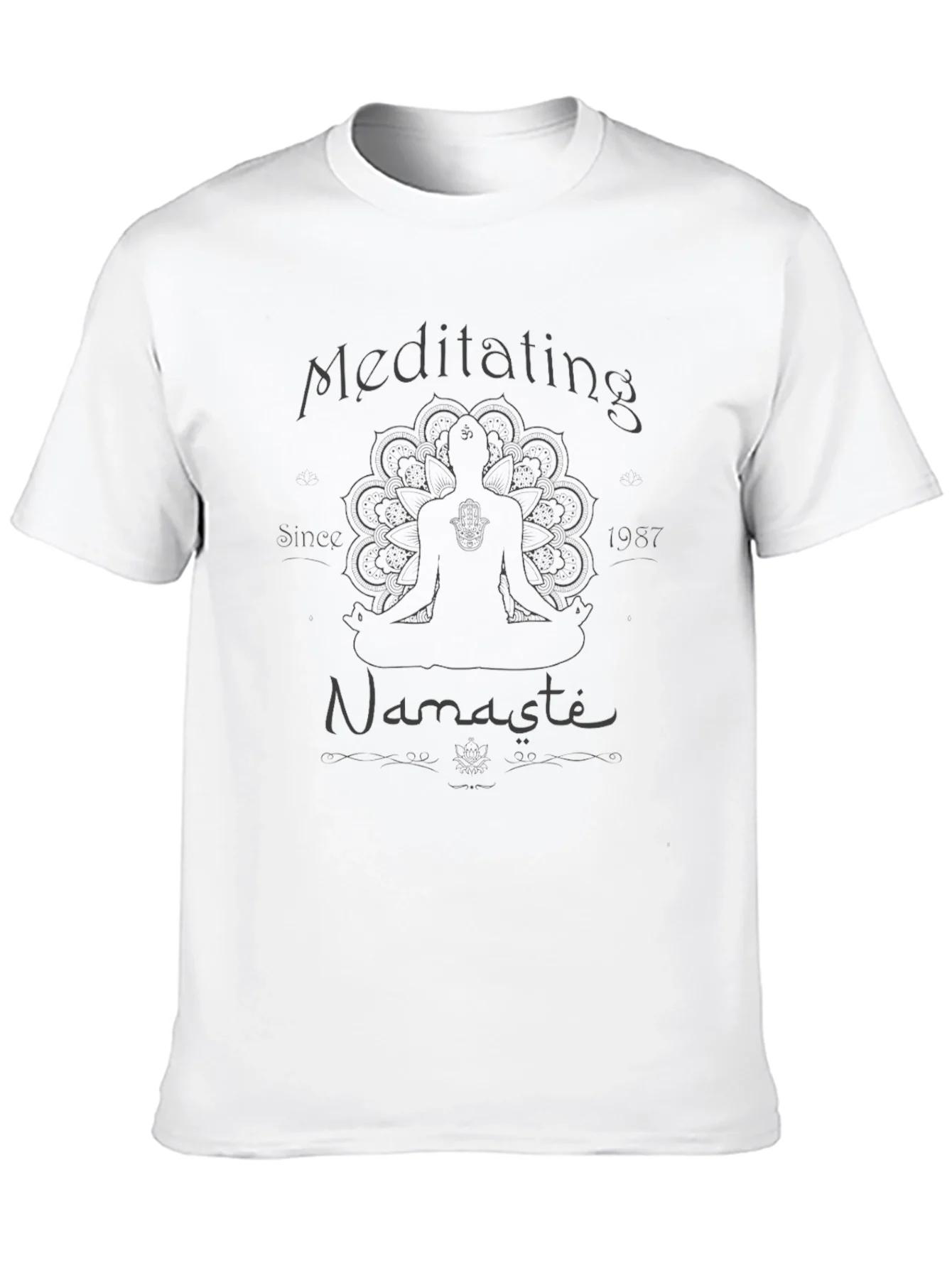 Meditating Since 1987 T-Shirt - Namaste Yoga Tee