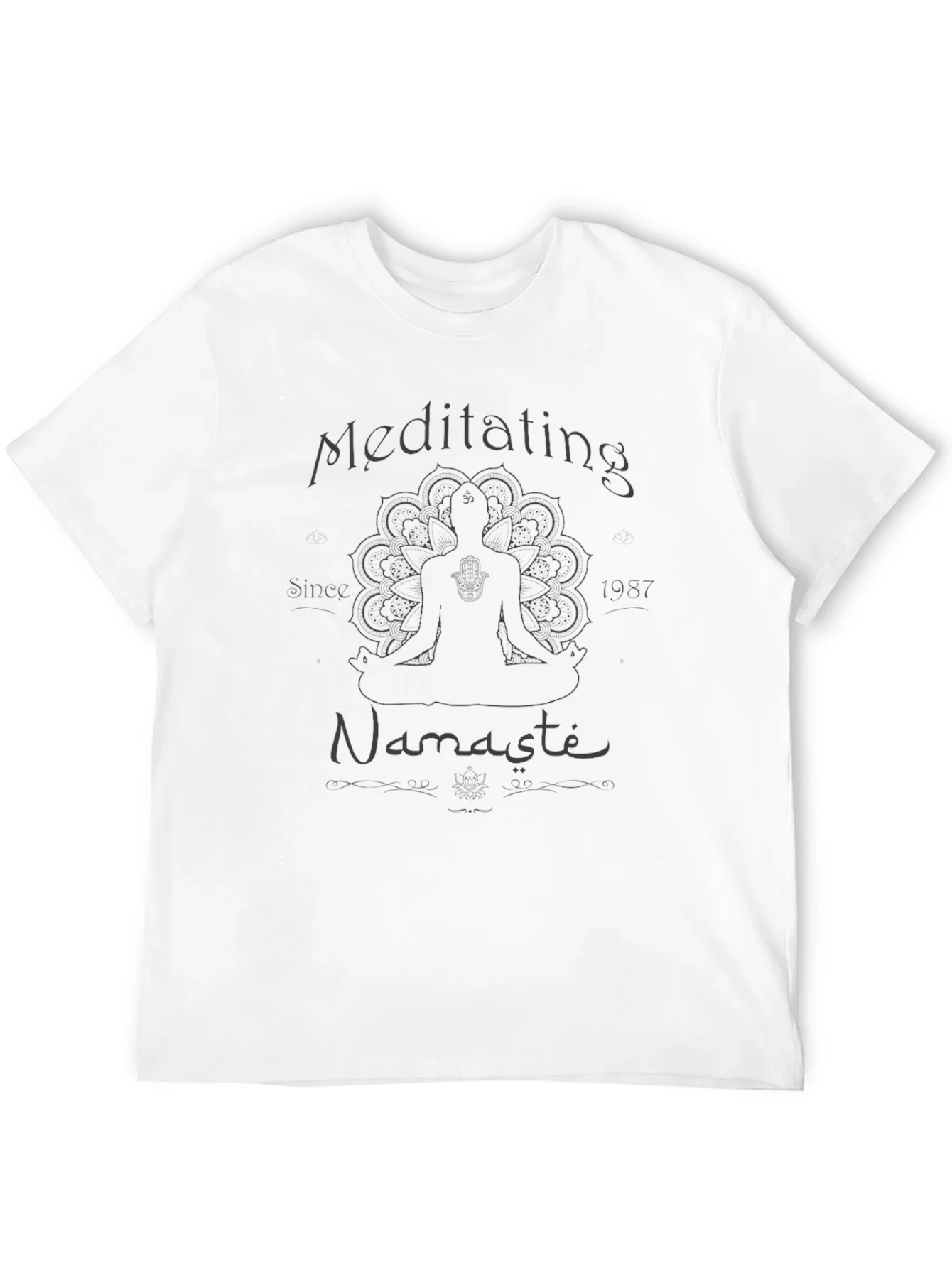 Meditating Since 1987 T-Shirt - Namaste Yoga Tee