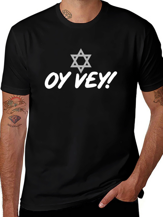 Oy Vey! T-Shirt with Star of David - Mens