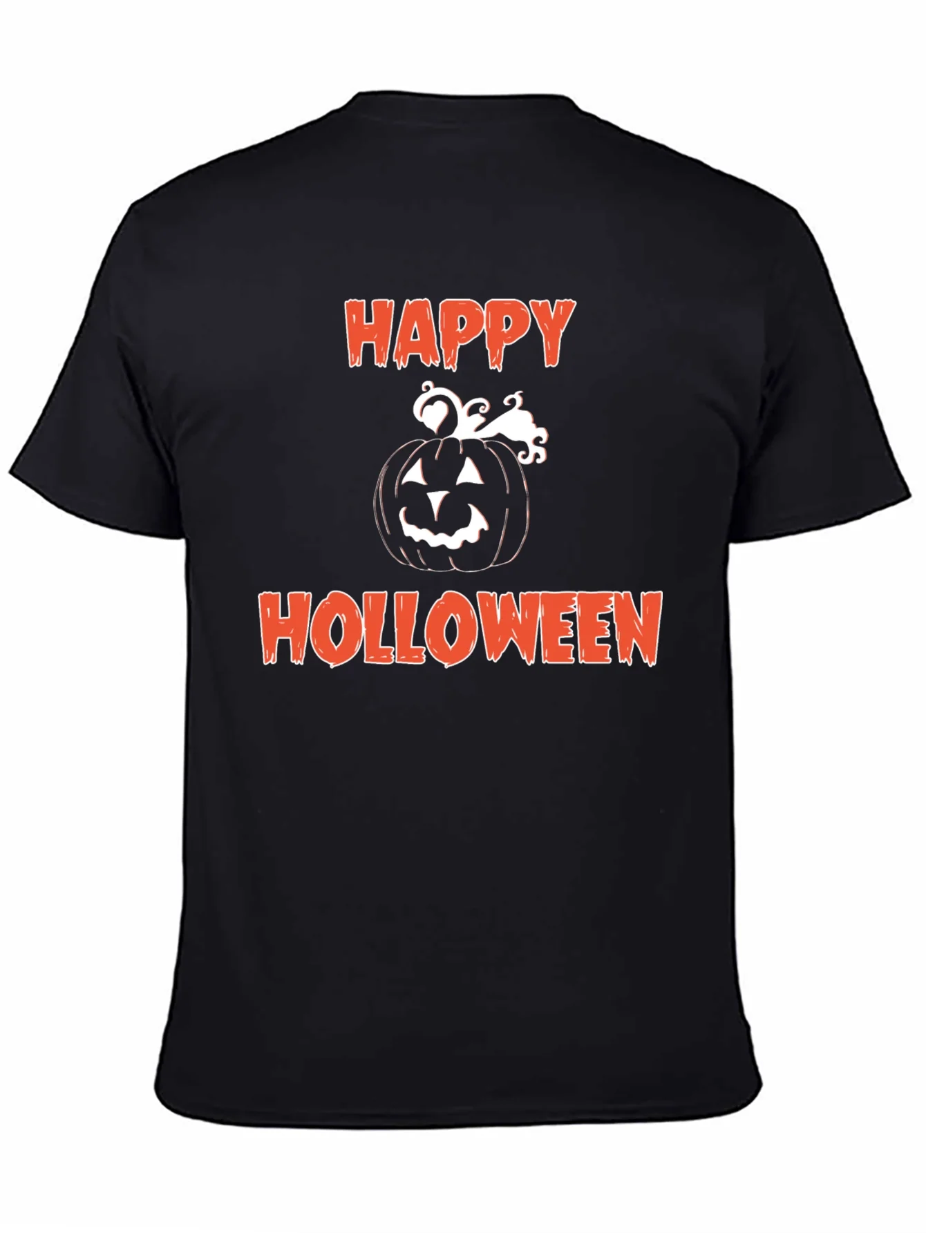 Happy Holloween Pumpkin Tee - Spooky Season Style