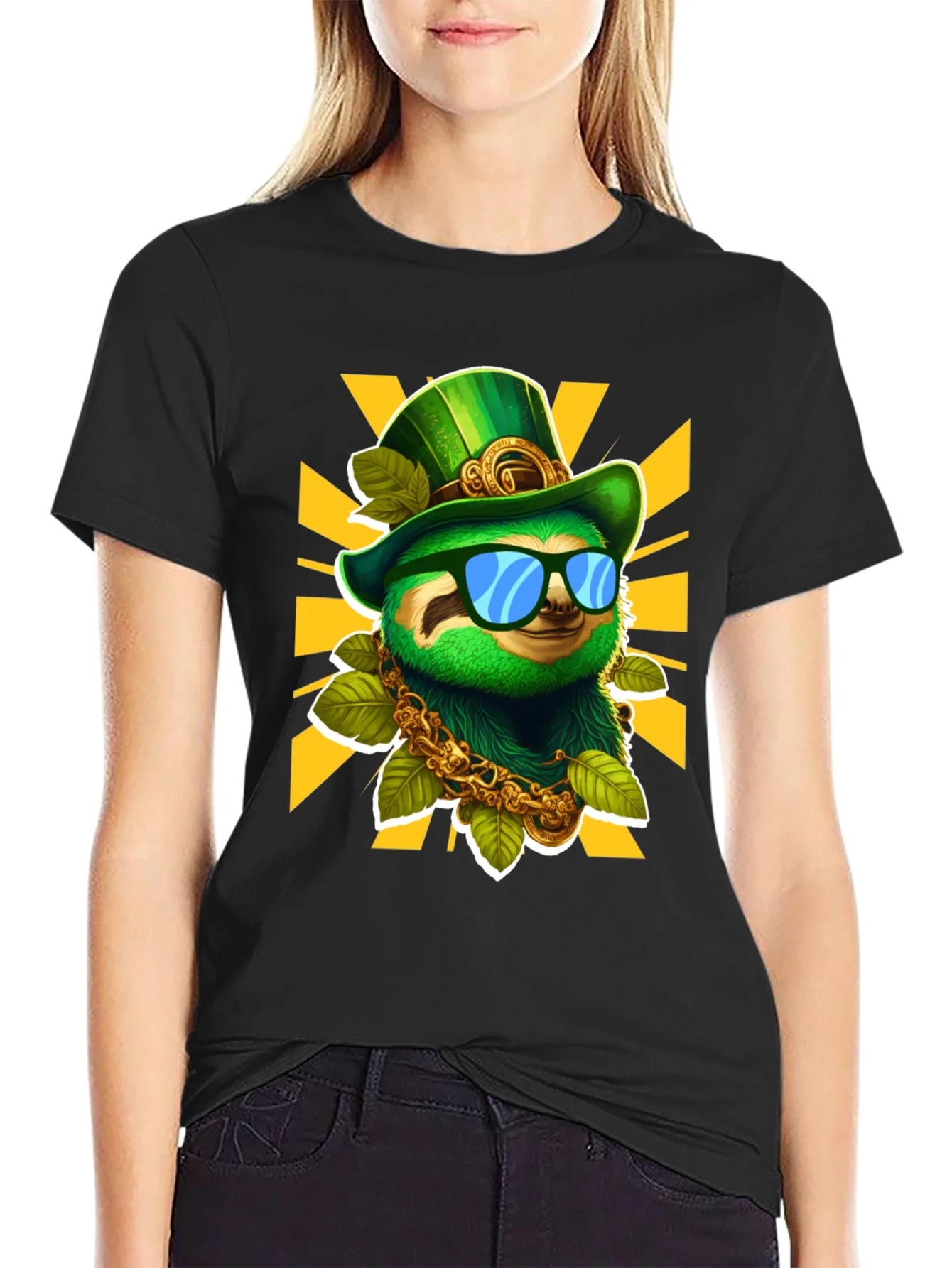 Lucky Sloth St. Patricks Day T-Shirt
